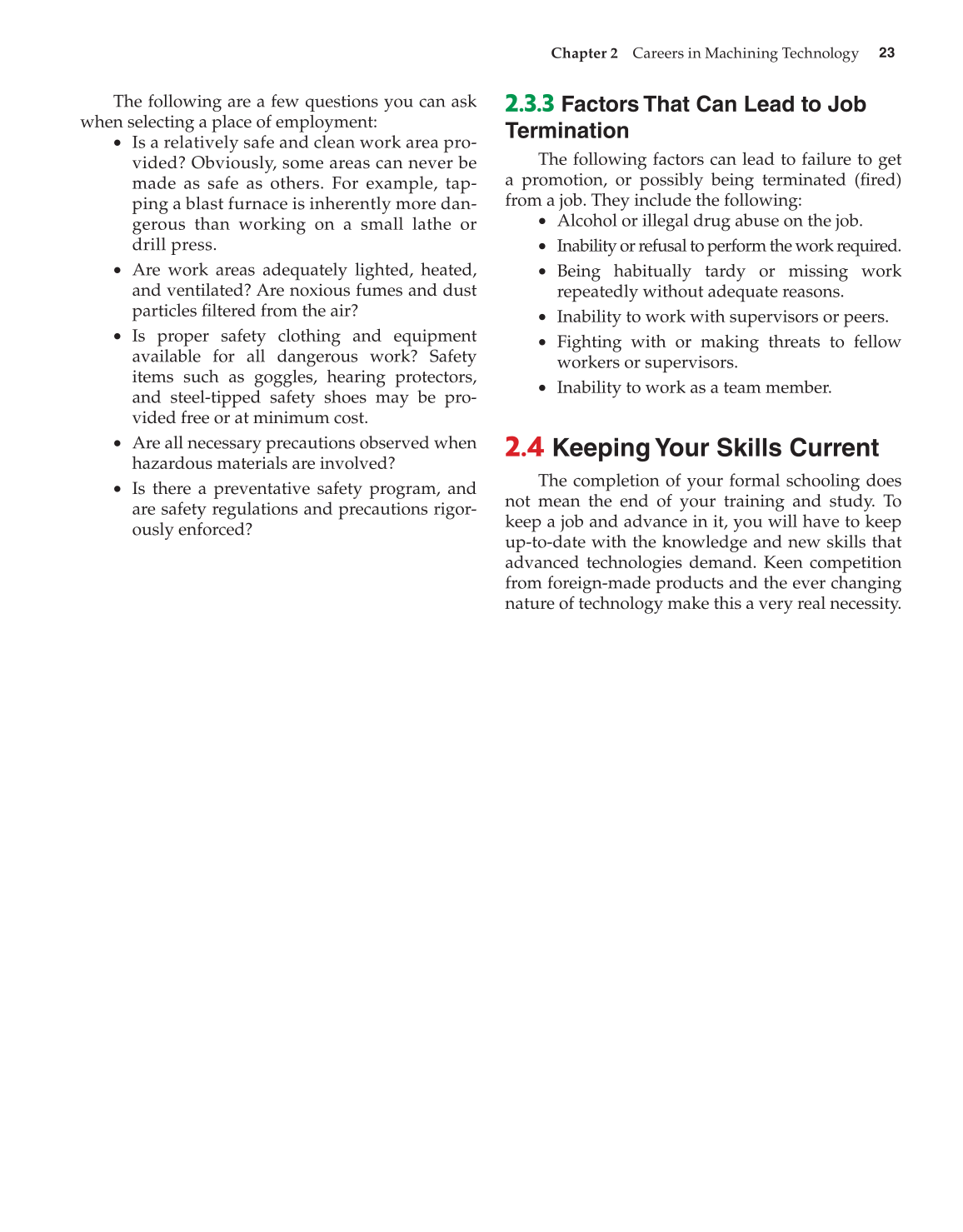 Machining Fundamentals, 9th Edition page 23