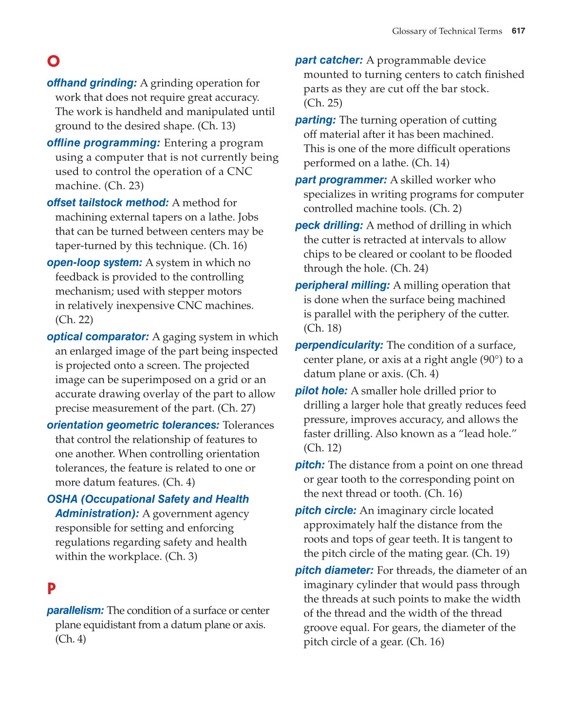 Machining Fundamentals, 9th Edition page 617