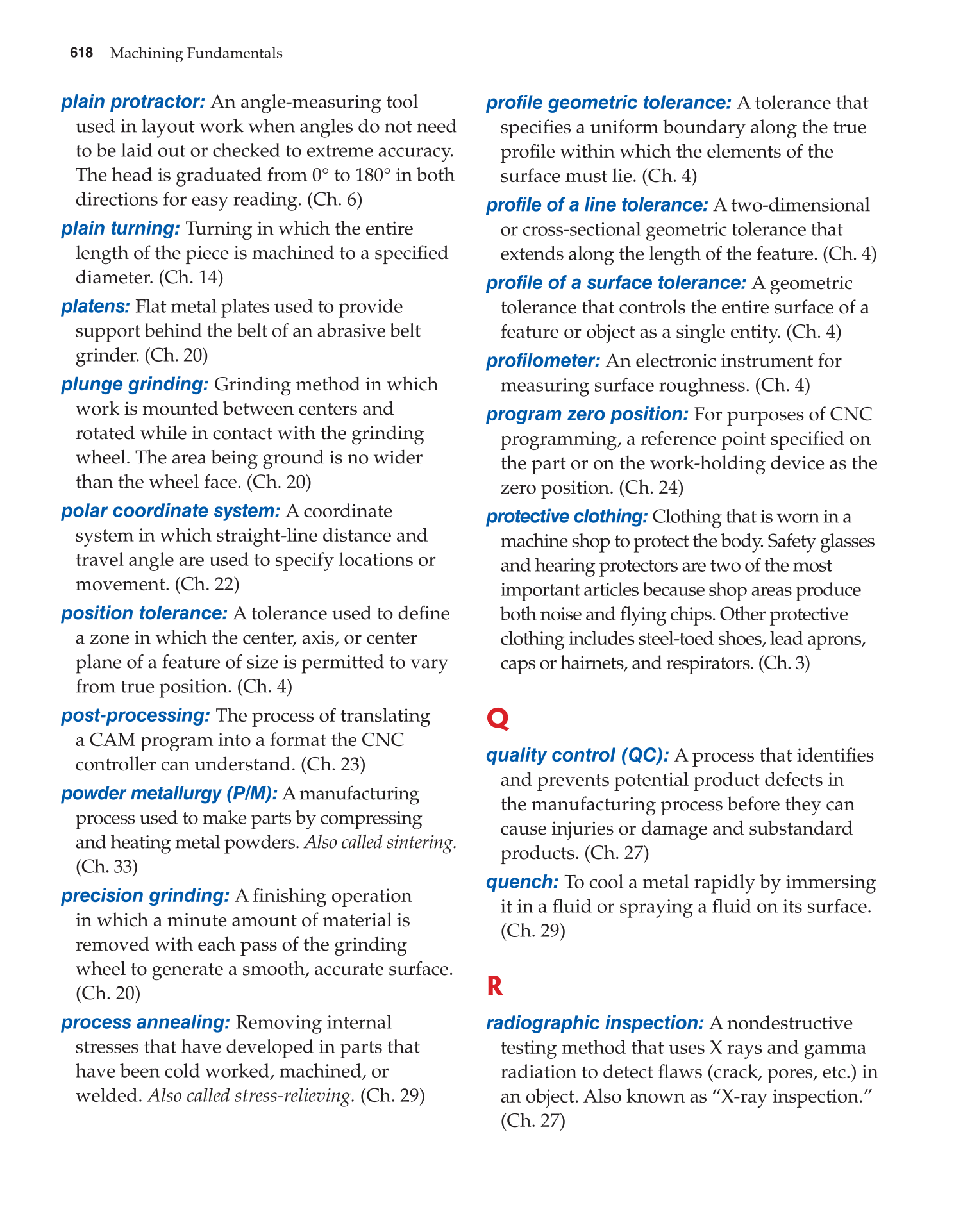 Machining Fundamentals, 9th Edition page 618