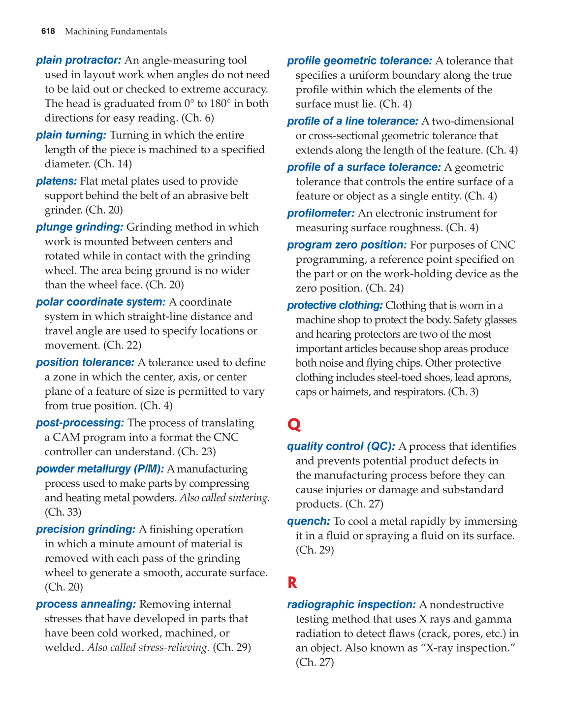 Machining Fundamentals, 9th Edition page 618