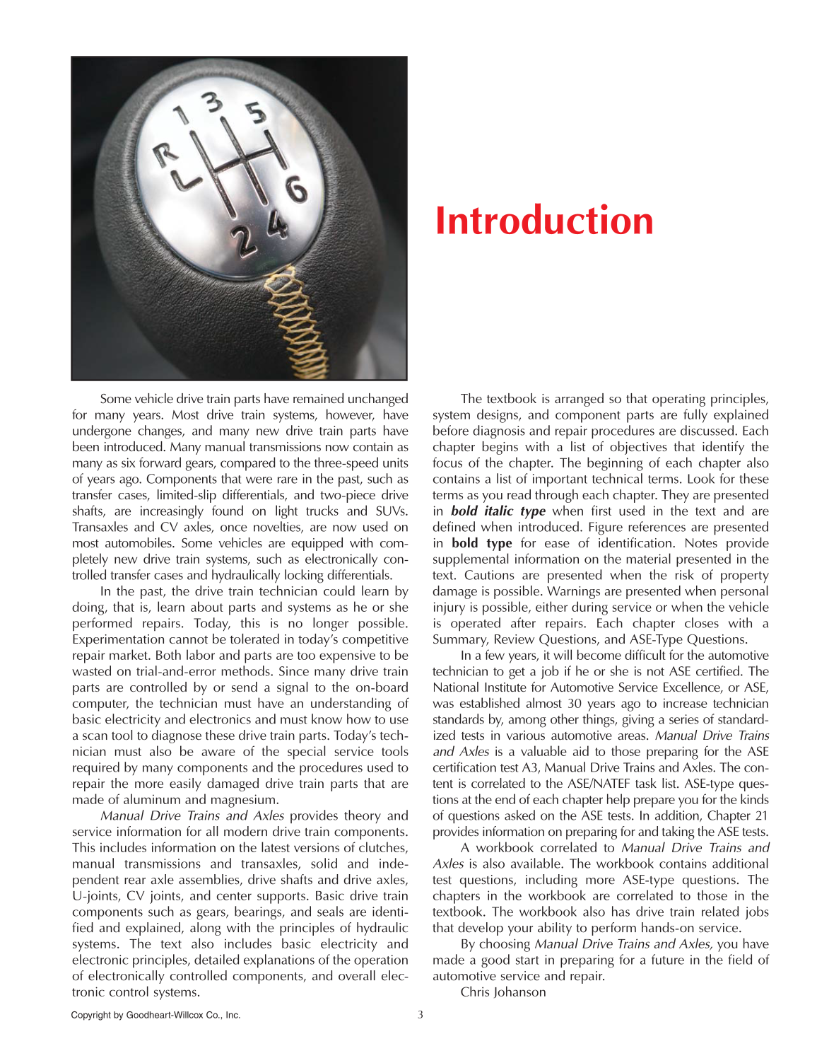 Manual Drive Trains and Axles, 3rd Edition page 3