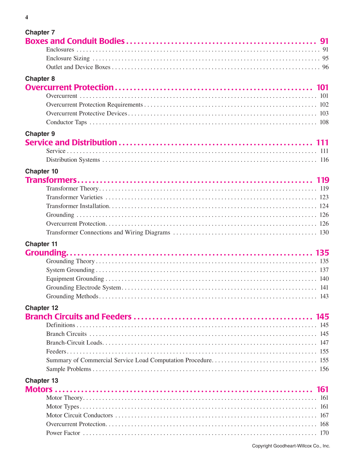 Modern Commercial Wiring, 6th Edition page 4