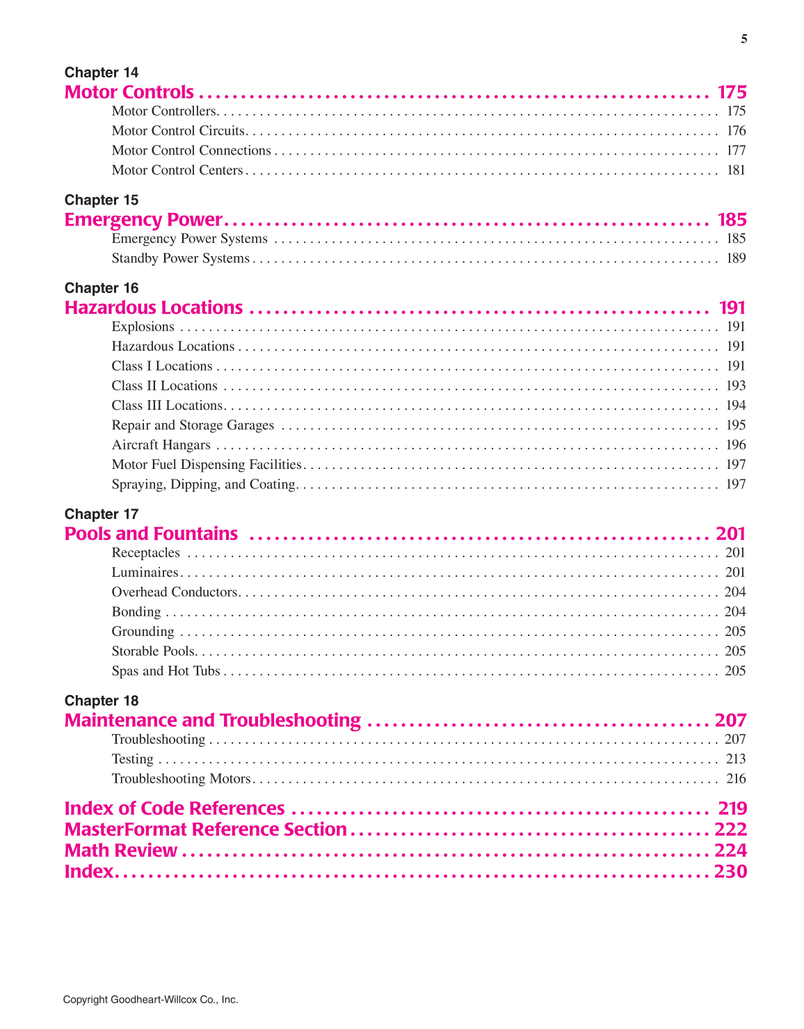 Modern Commercial Wiring, 6th Edition page 5