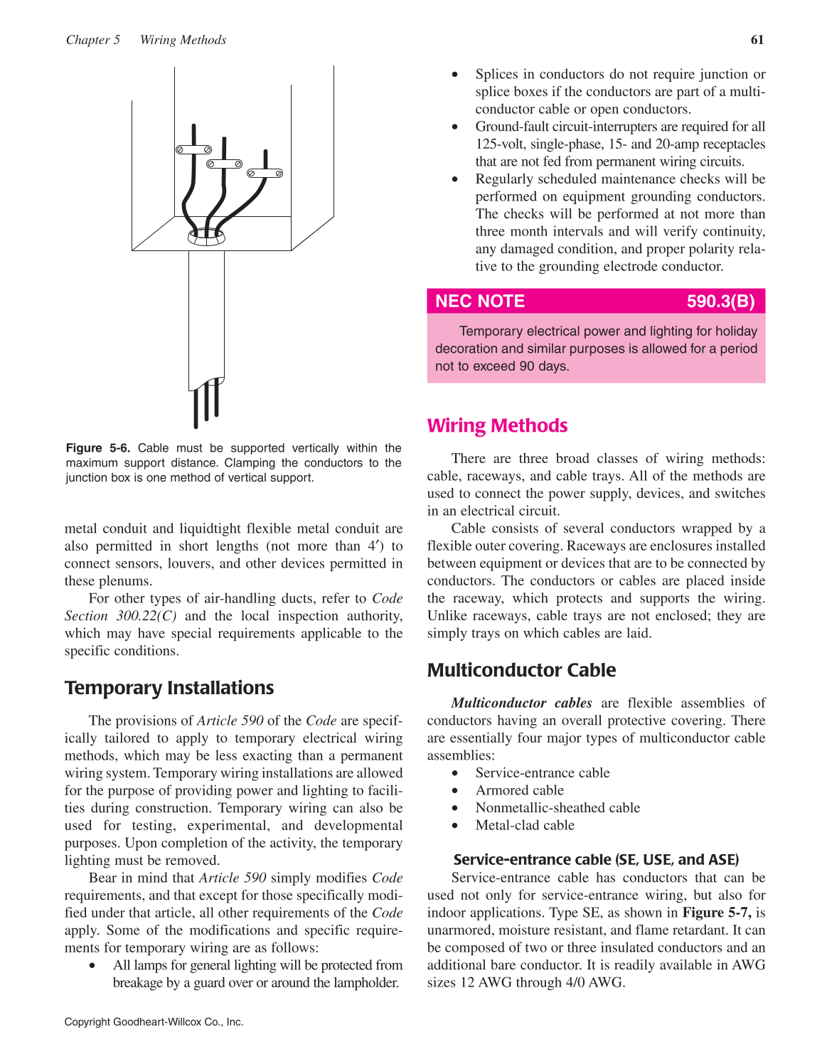 Modern Commercial Wiring, 6th Edition page 61