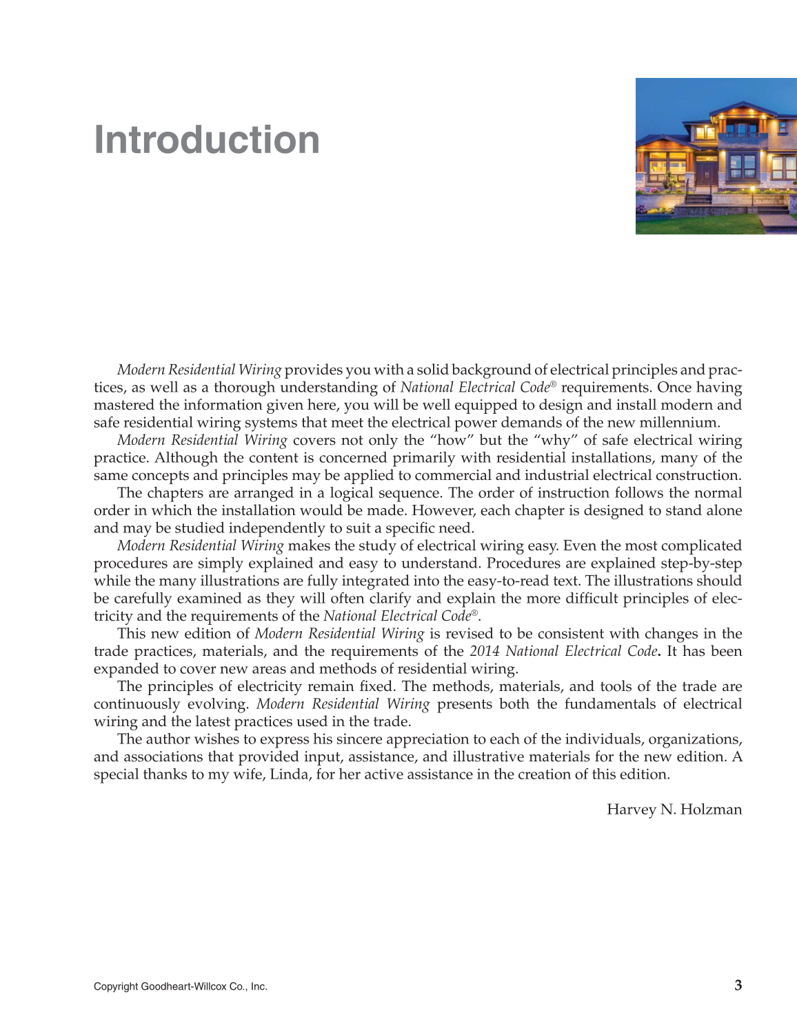 Modern Residential Wiring, 10th Edition page 3