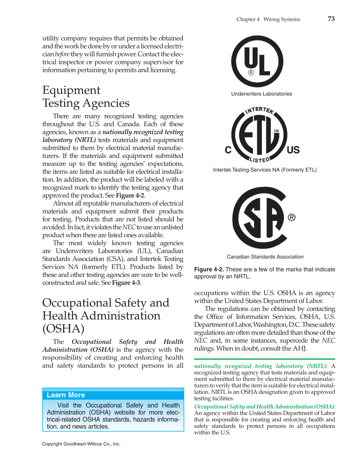 Modern Residential Wiring, 10th Edition page 73