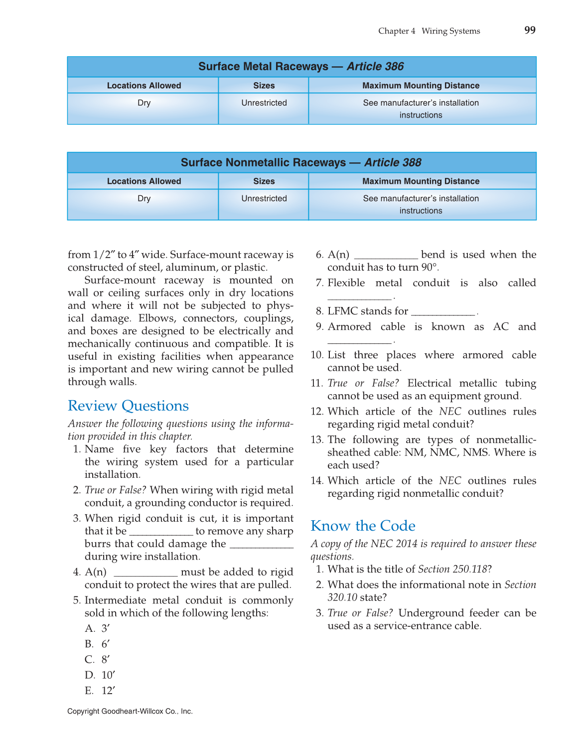 Modern Residential Wiring, 10th Edition page 99