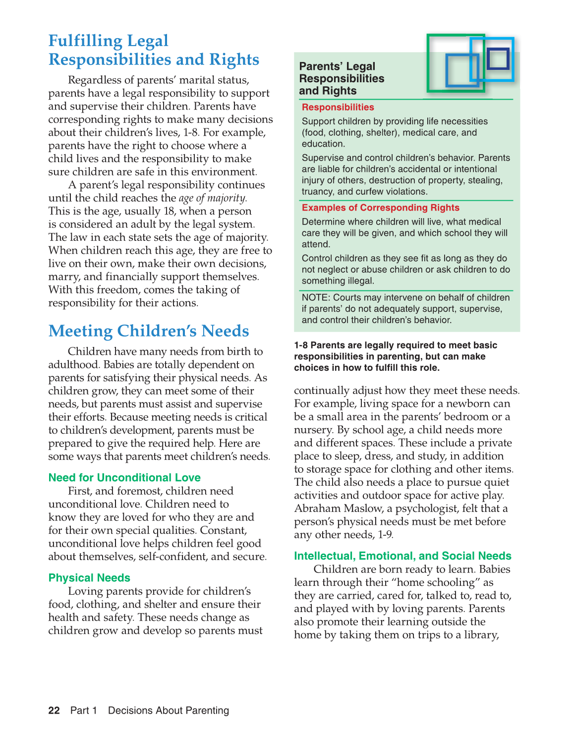 Parents and Their Children, 8th Edition page 22