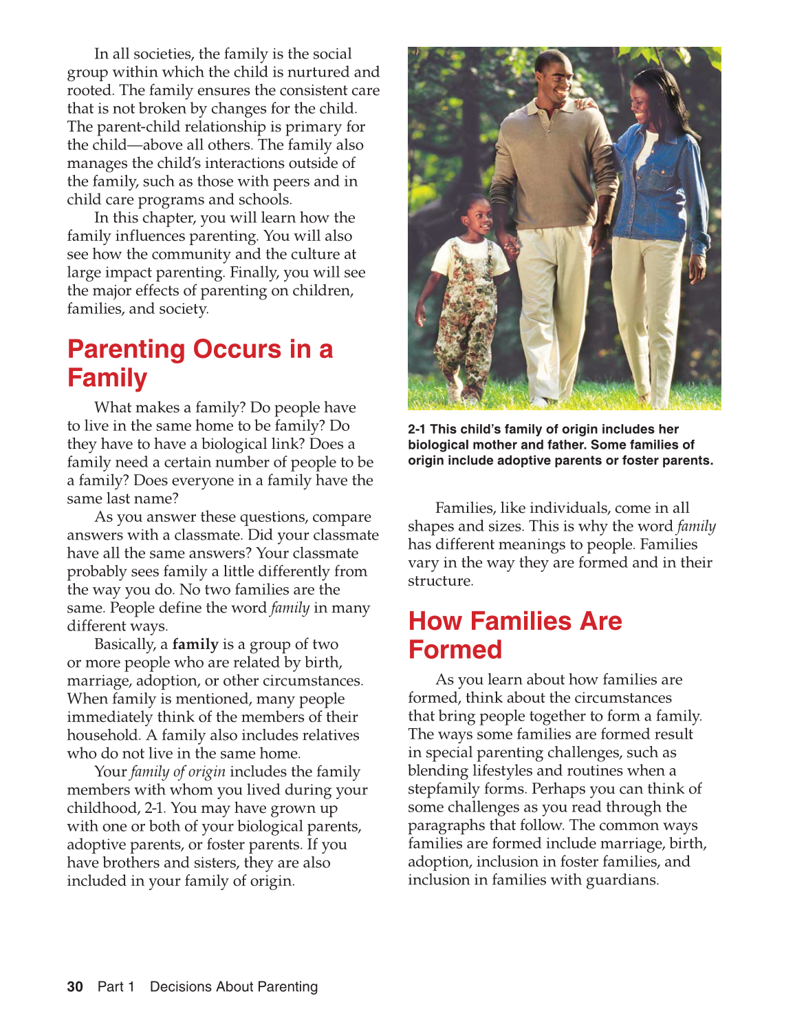 Parents and Their Children, 8th Edition page 30