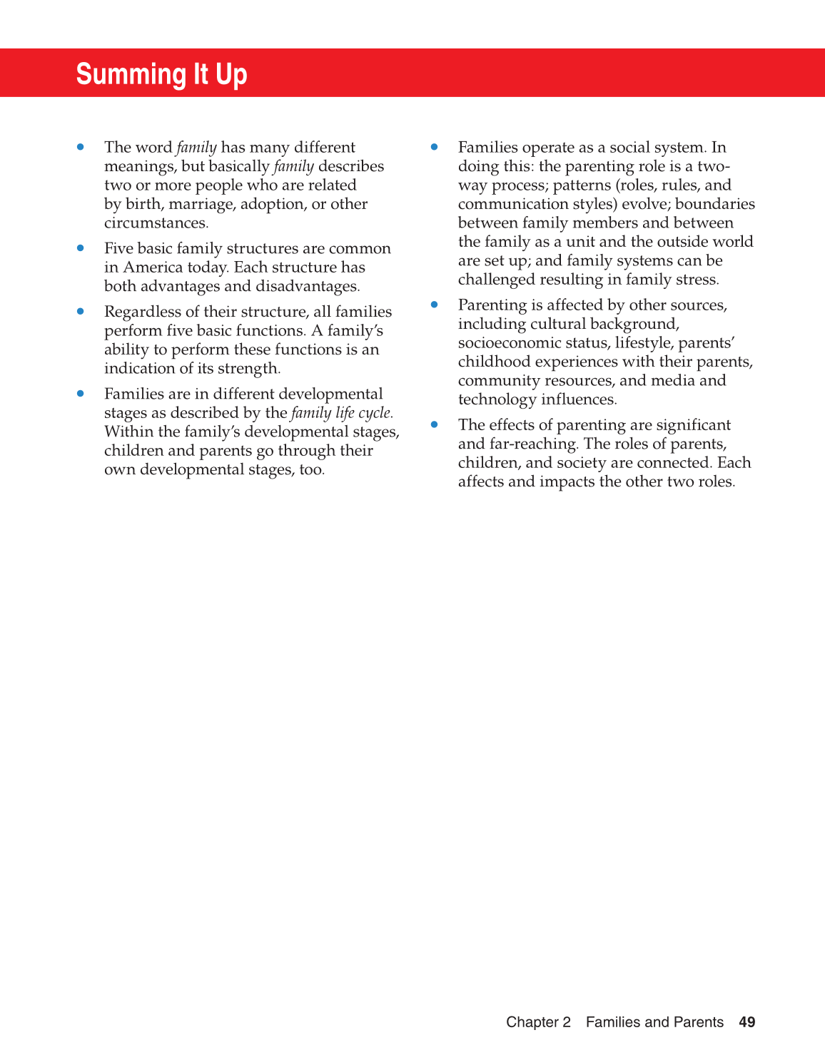 Parents and Their Children, 8th Edition page 49