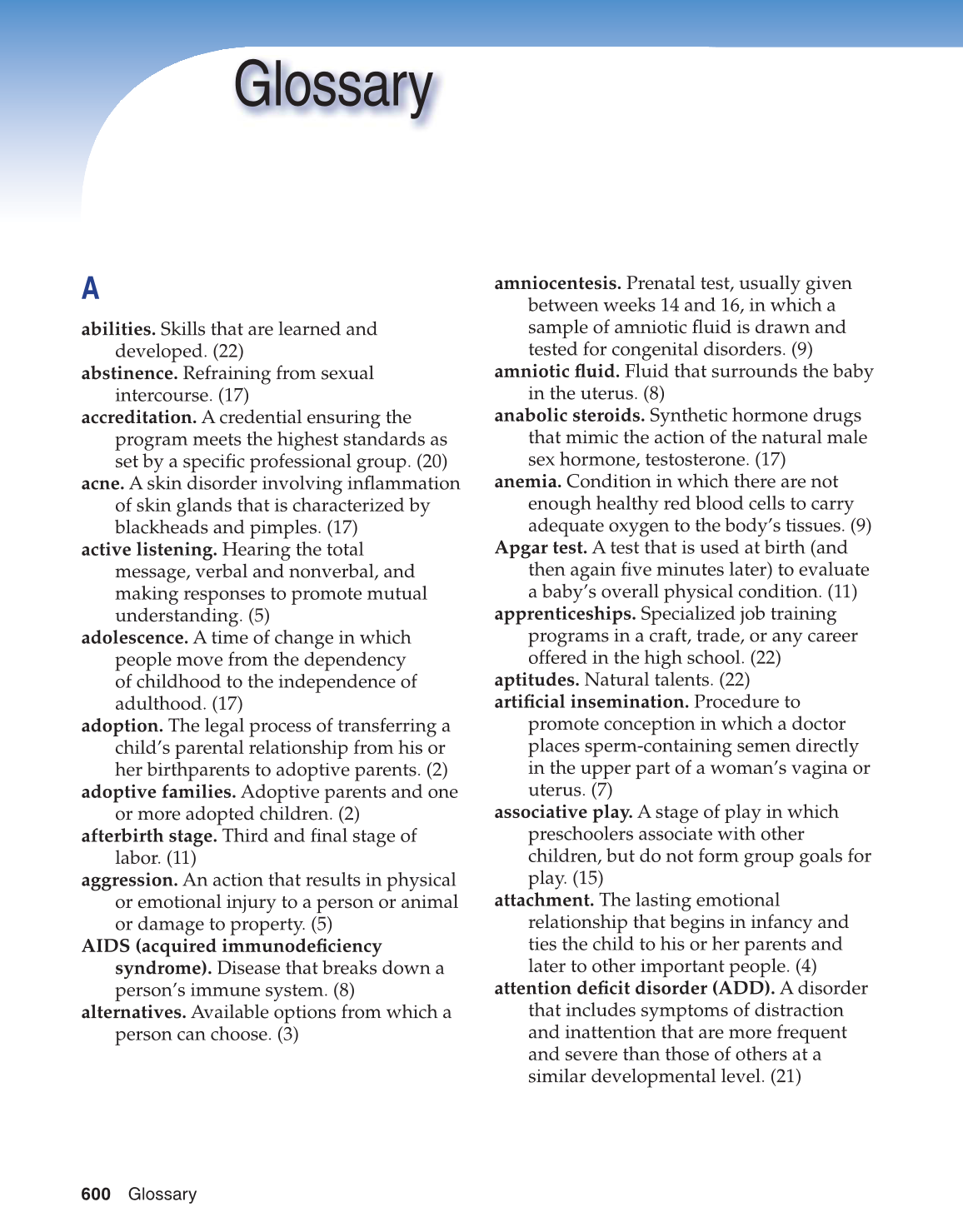 Parents and Their Children, 8th Edition page 600