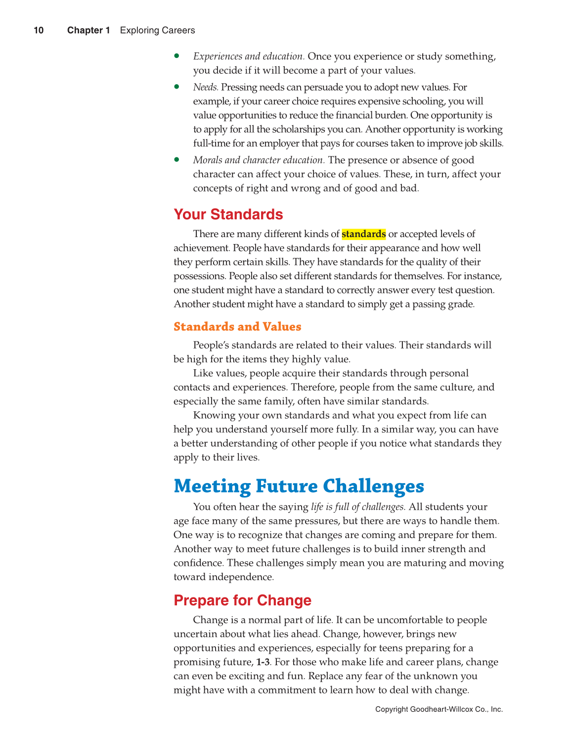 Succeeding in Life and Career: Foundations of Human Studies, 11th Edition page 10