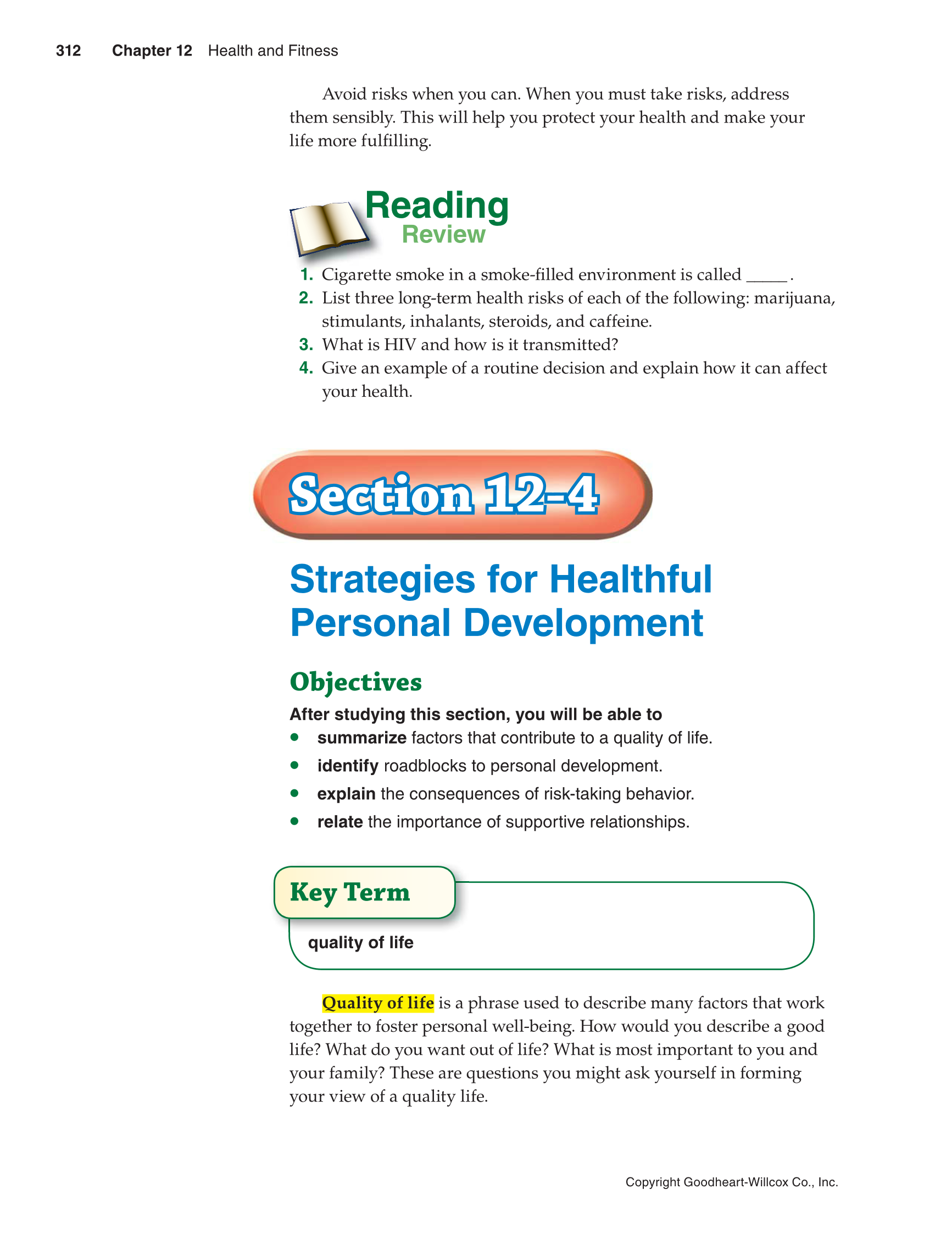 Succeeding in Life and Career: Foundations of Human Studies, 11th Edition page 312