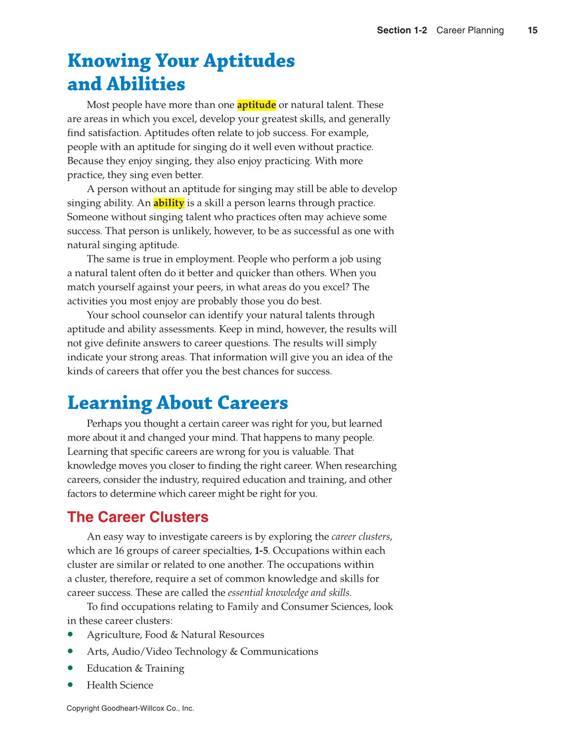 Succeeding in Life and Career: Foundations of Human Studies, 11th Edition page 15