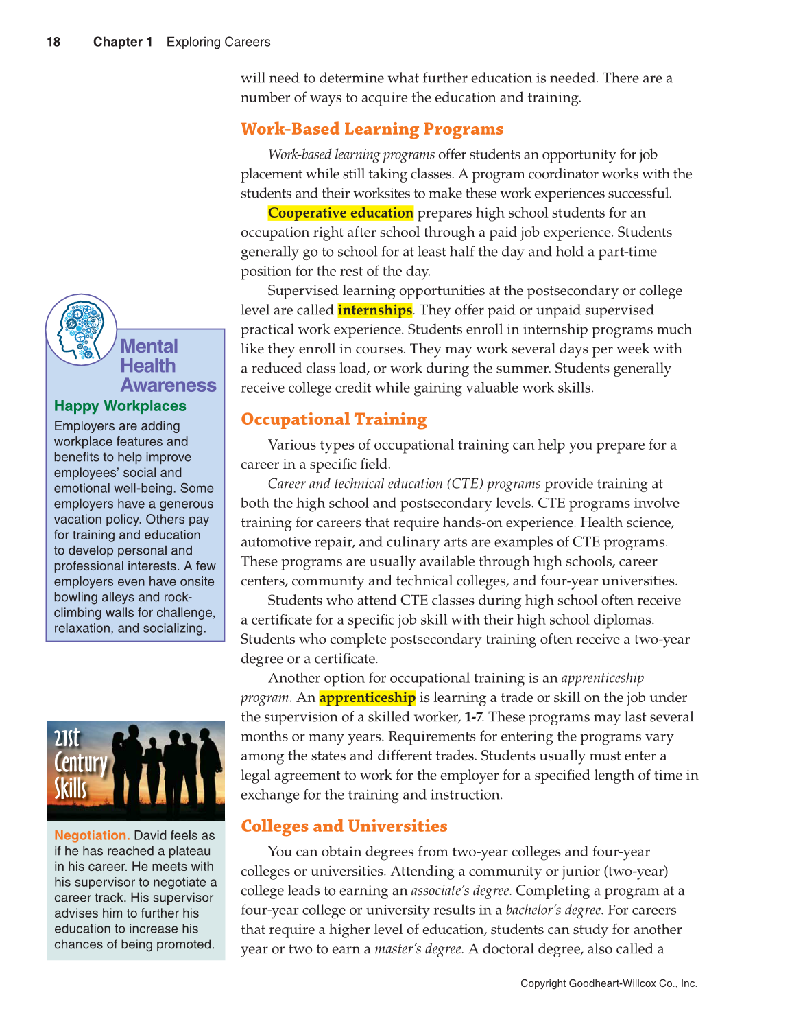 Succeeding in Life and Career: Foundations of Human Studies, 11th Edition page 18