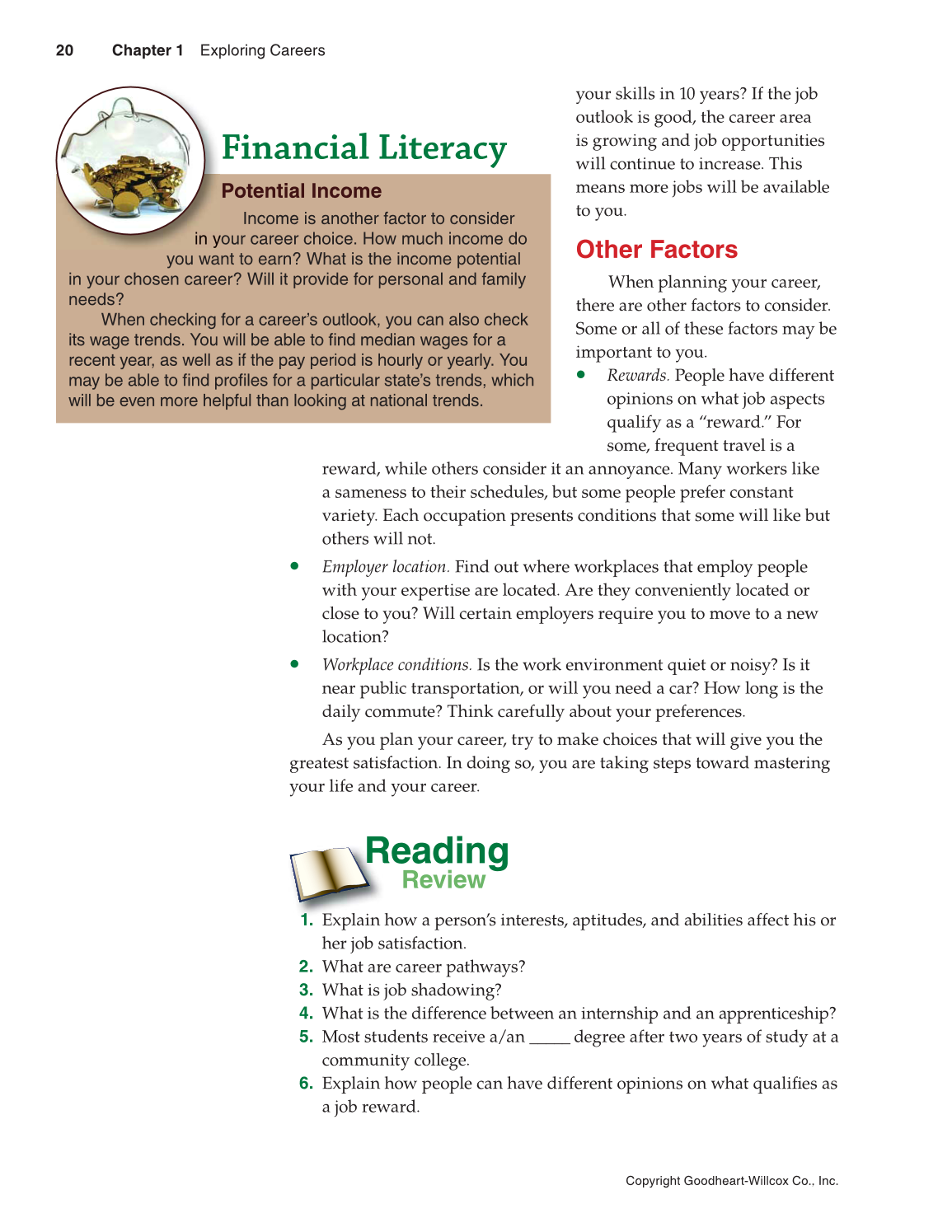 Succeeding in Life and Career: Foundations of Human Studies, 11th Edition page 20