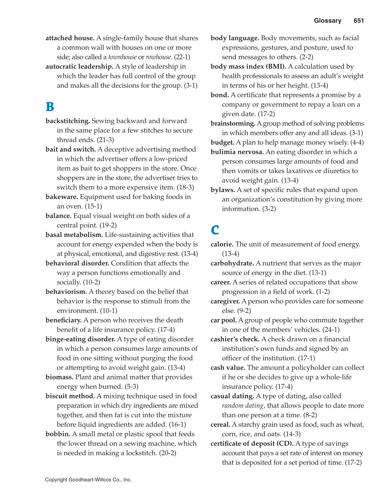 Succeeding in Life and Career: Foundations of Human Studies, 11th Edition page 651