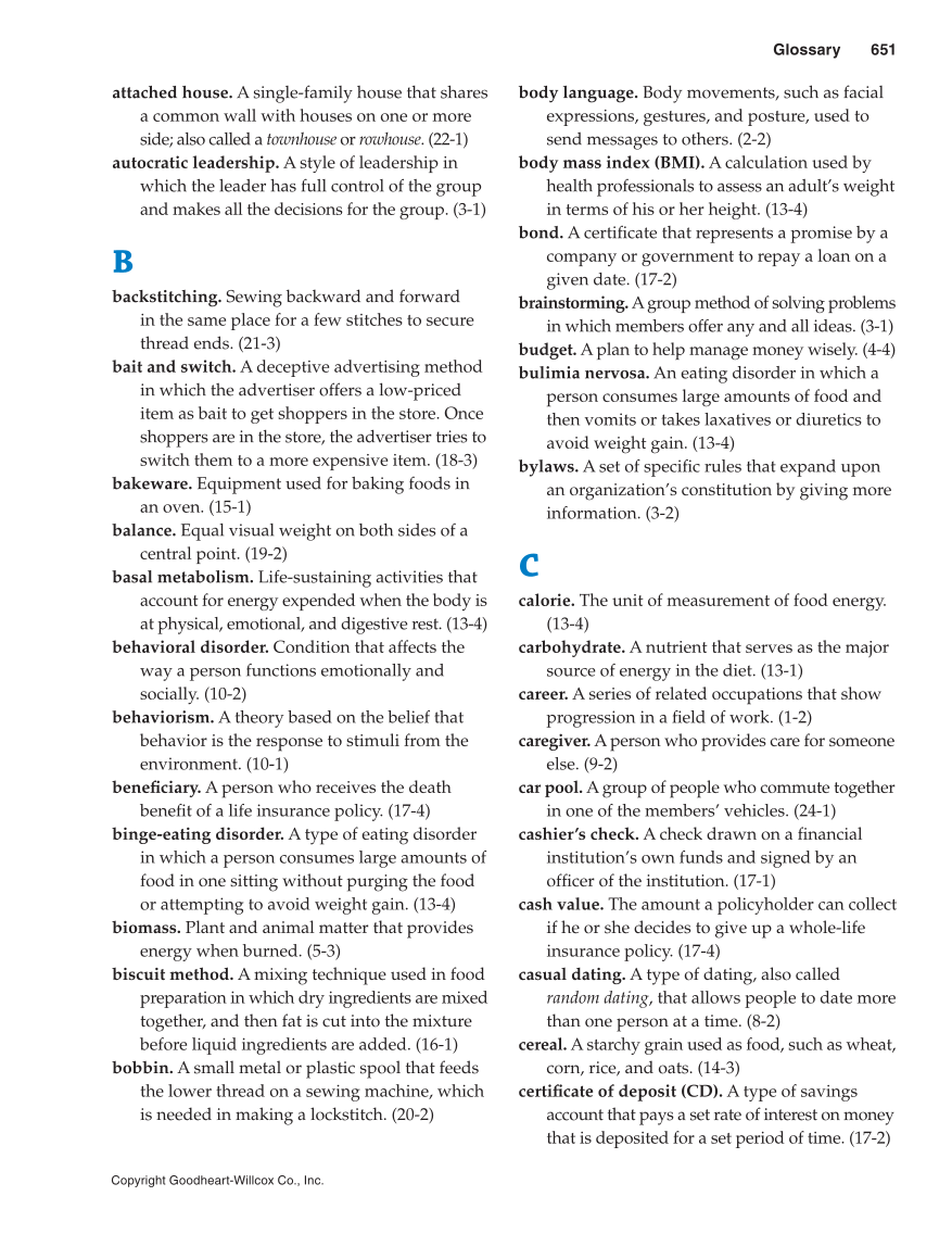 Succeeding in Life and Career: Foundations of Human Studies, 11th Edition page 651