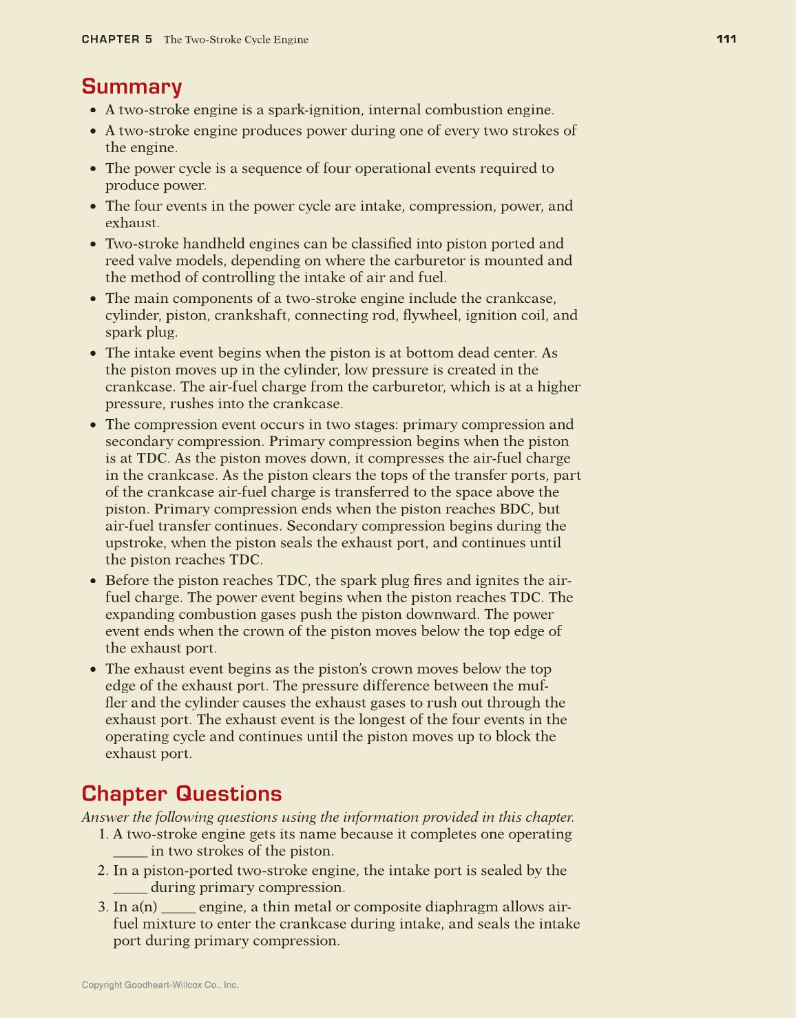 Two-Stroke Engines, 1st Edition page 111
