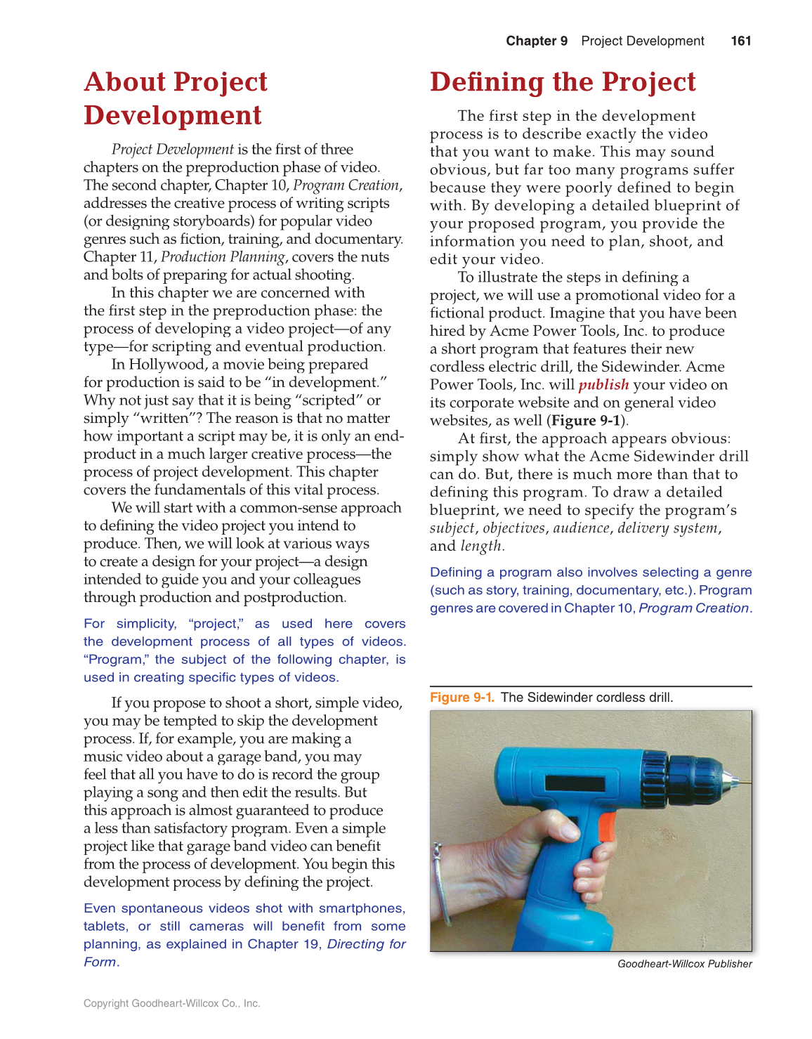 Video: Digital Communication & Production, 4th Edition page 161