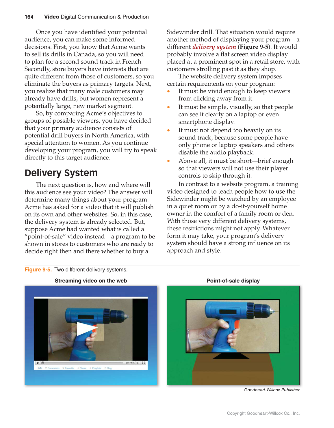 Video: Digital Communication & Production, 4th Edition page 164