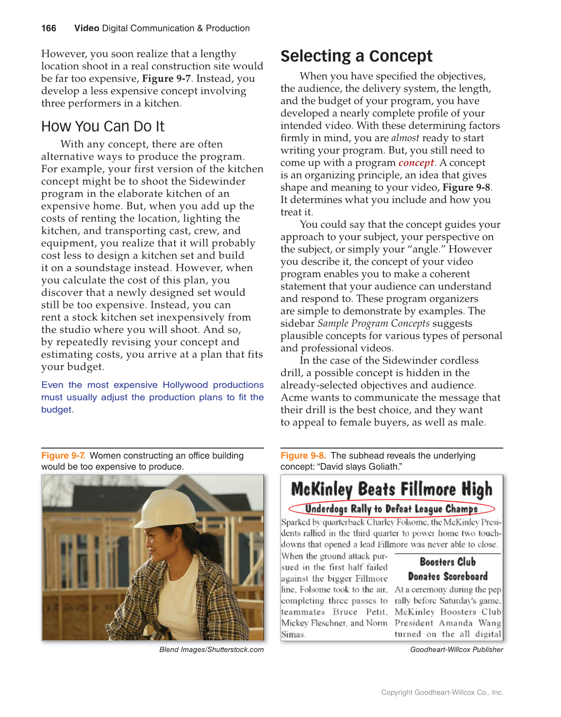 Video: Digital Communication & Production, 4th Edition page 166