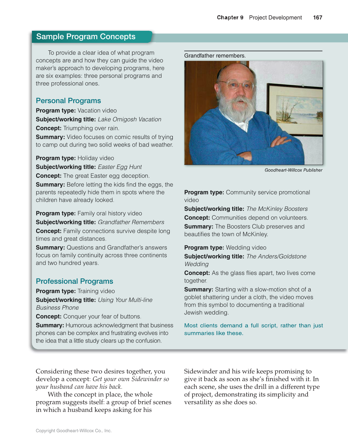 Video: Digital Communication & Production, 4th Edition page 167