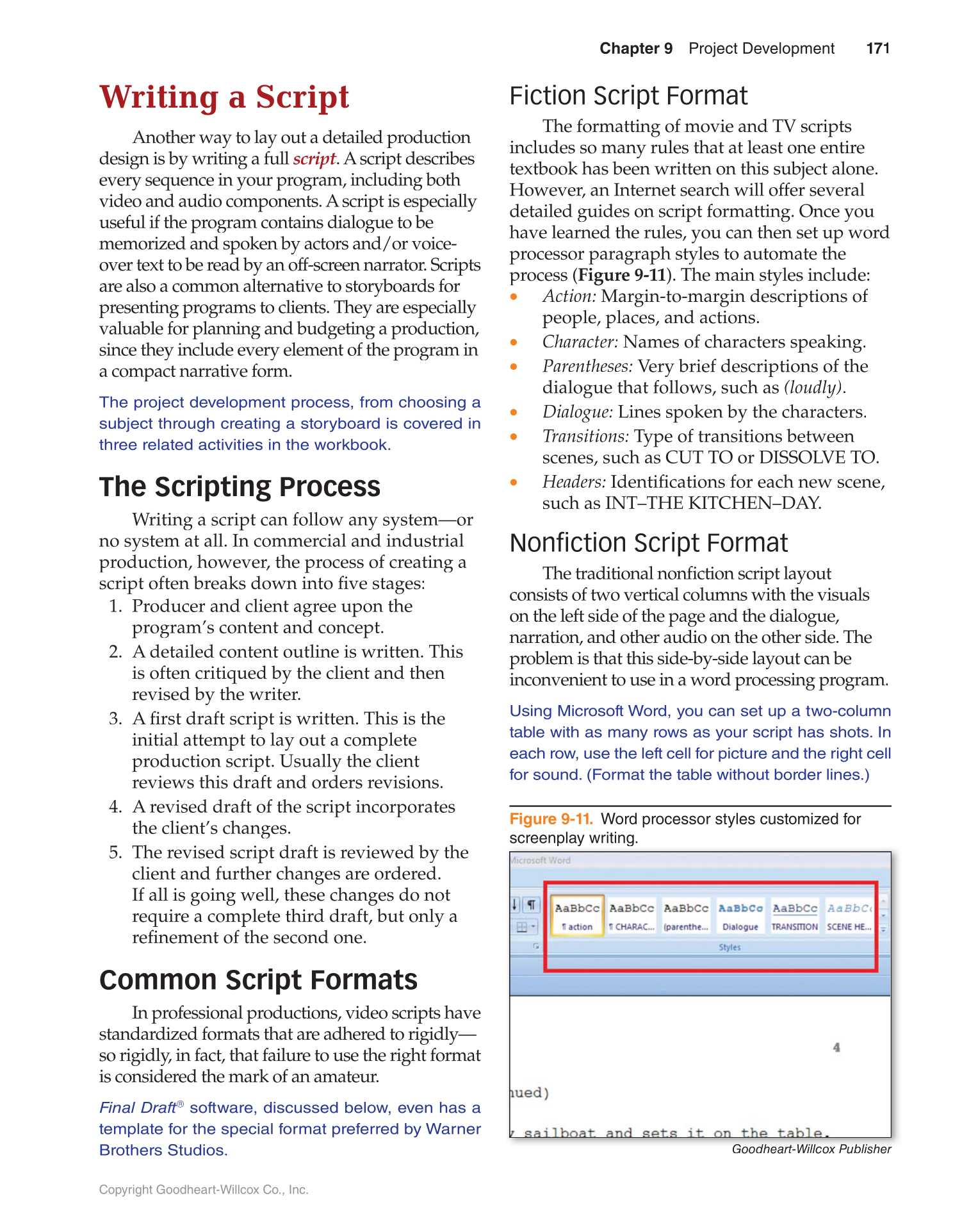 Video: Digital Communication & Production, 4th Edition page 171