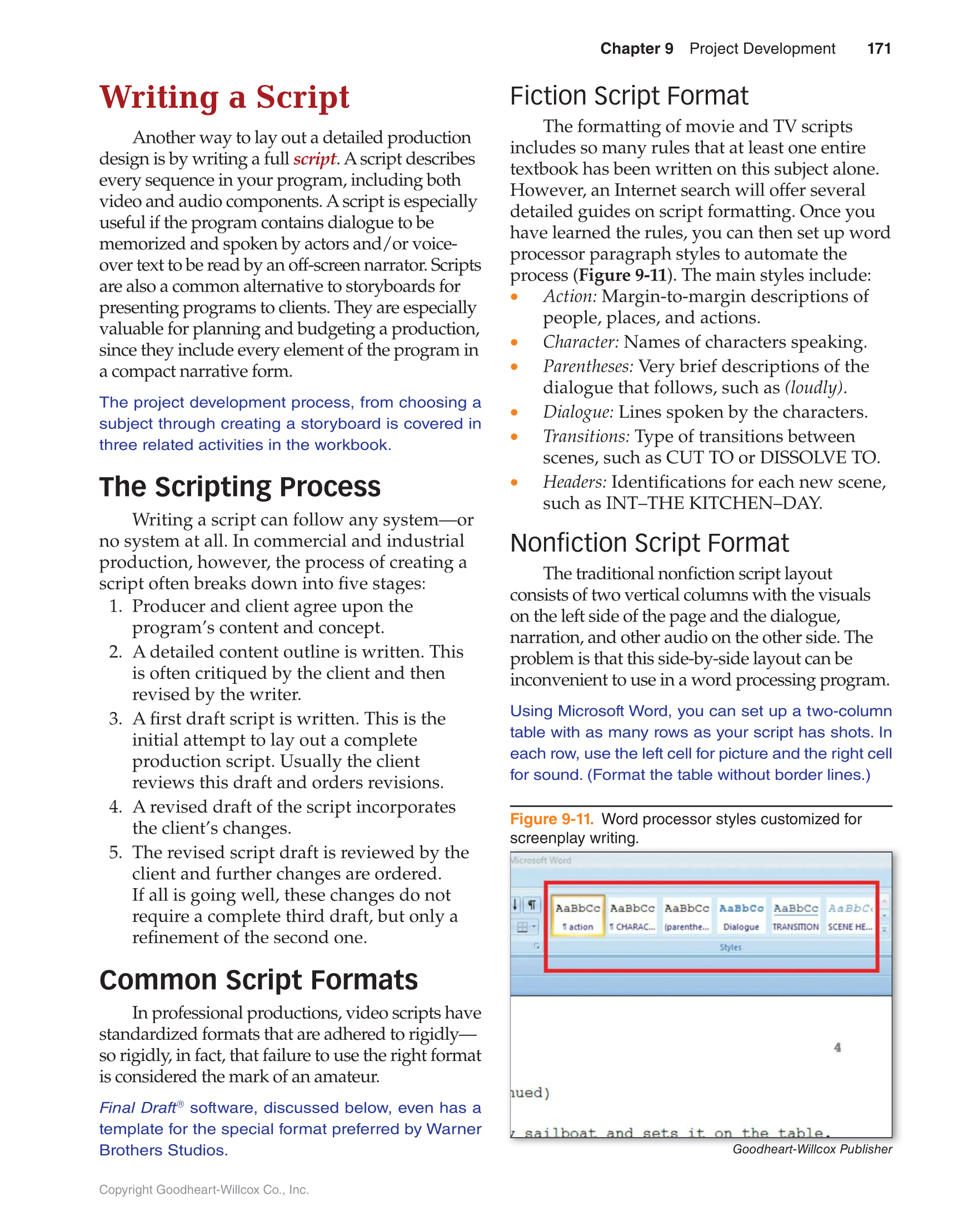 Video: Digital Communication & Production, 4th Edition page 171