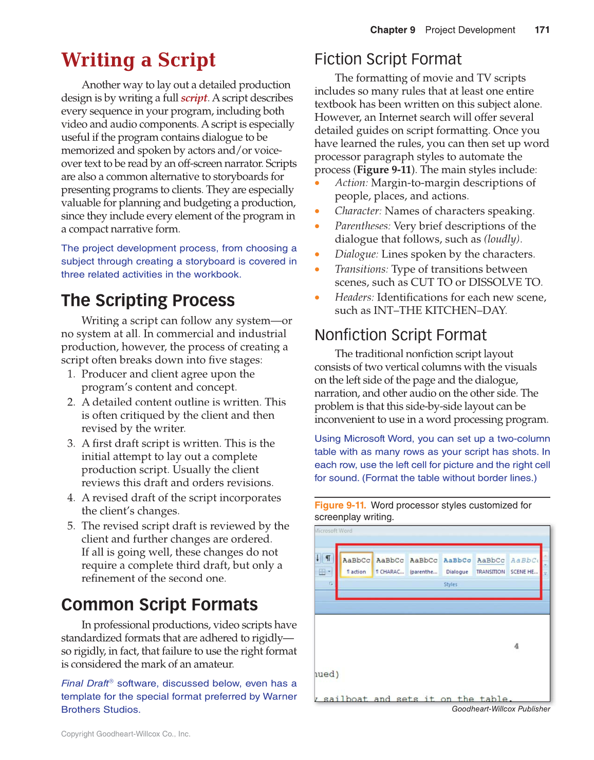 Video: Digital Communication & Production, 4th Edition page 171