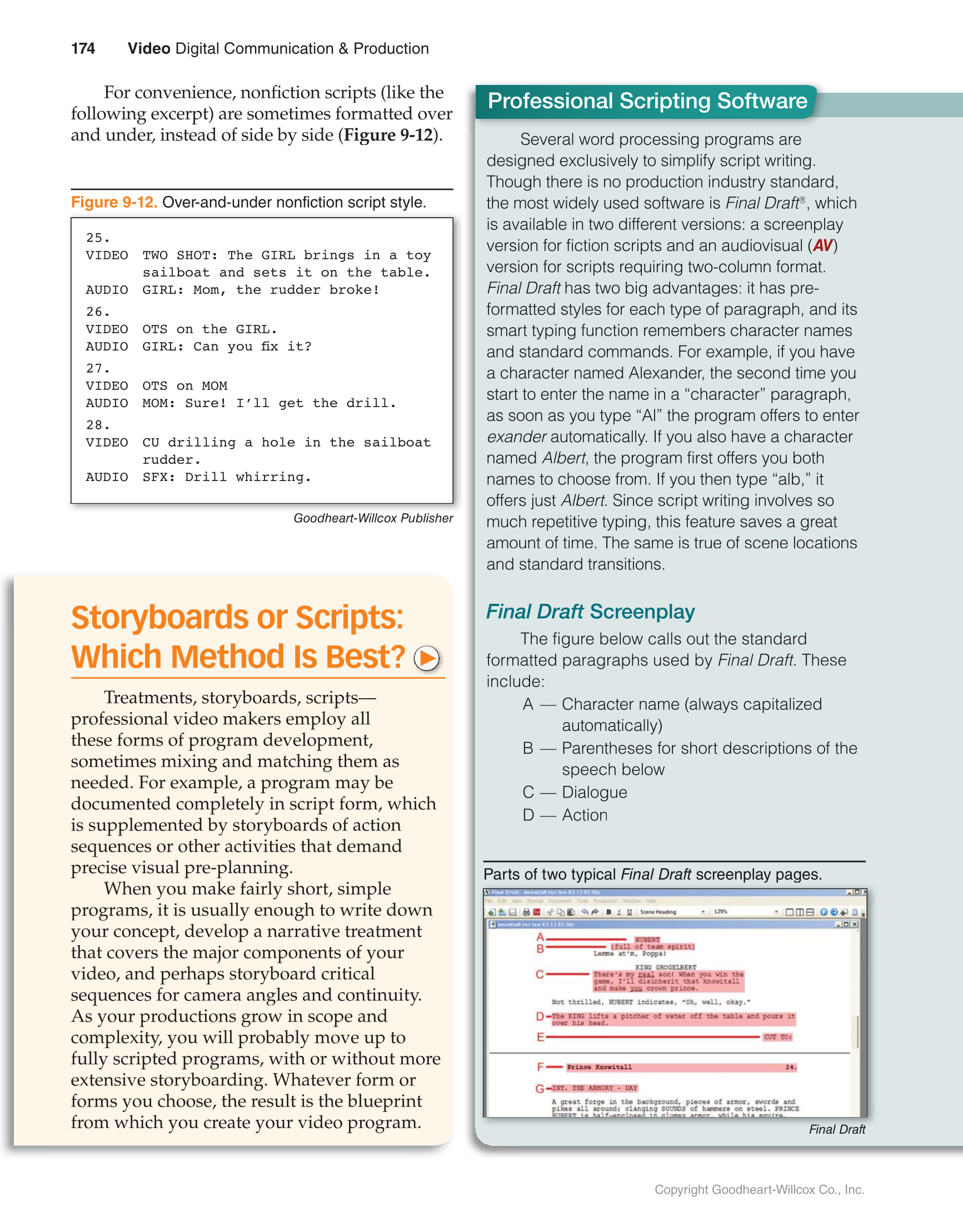 Video: Digital Communication & Production, 4th Edition page 174