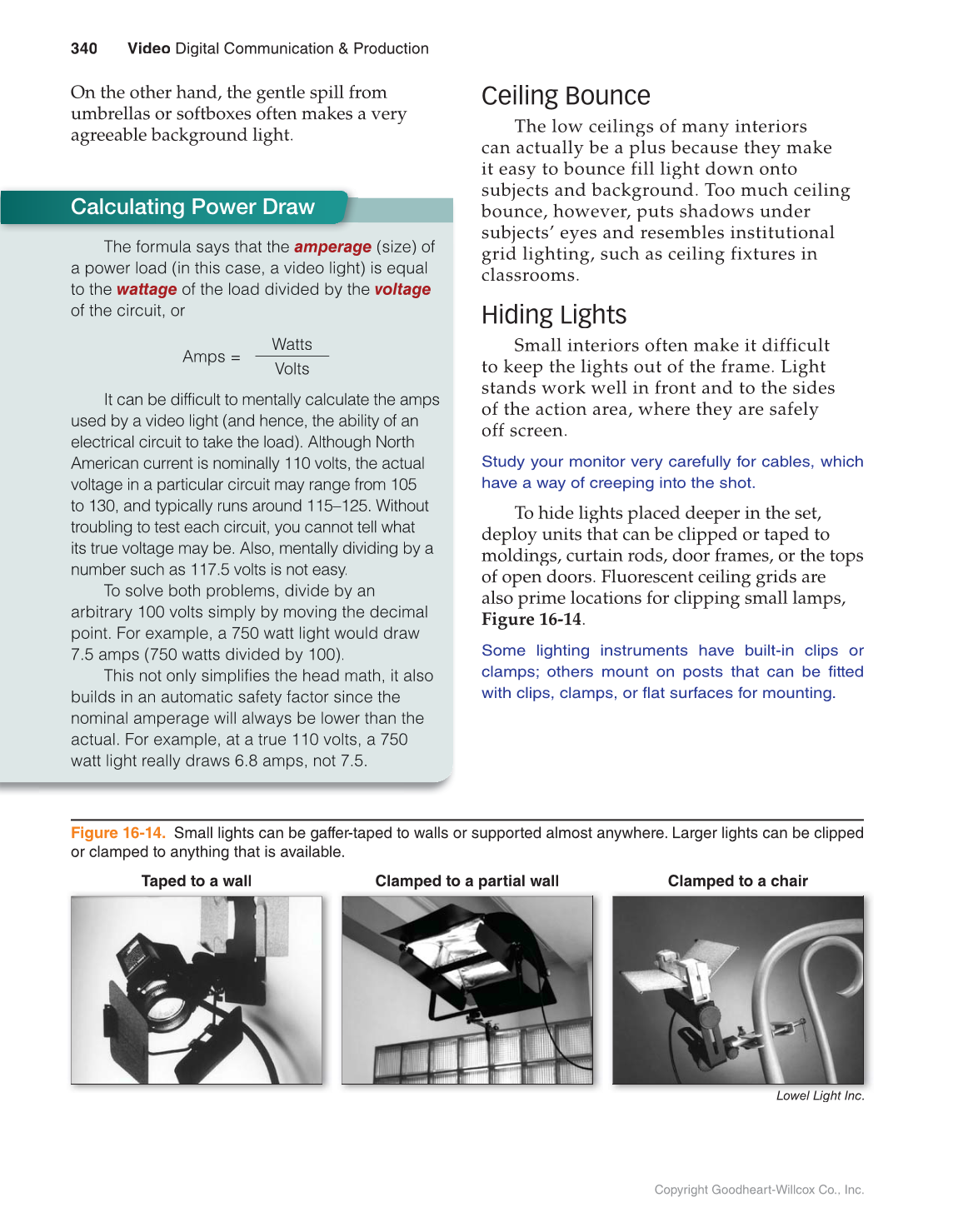 Video: Digital Communication & Production, 4th Edition page 340