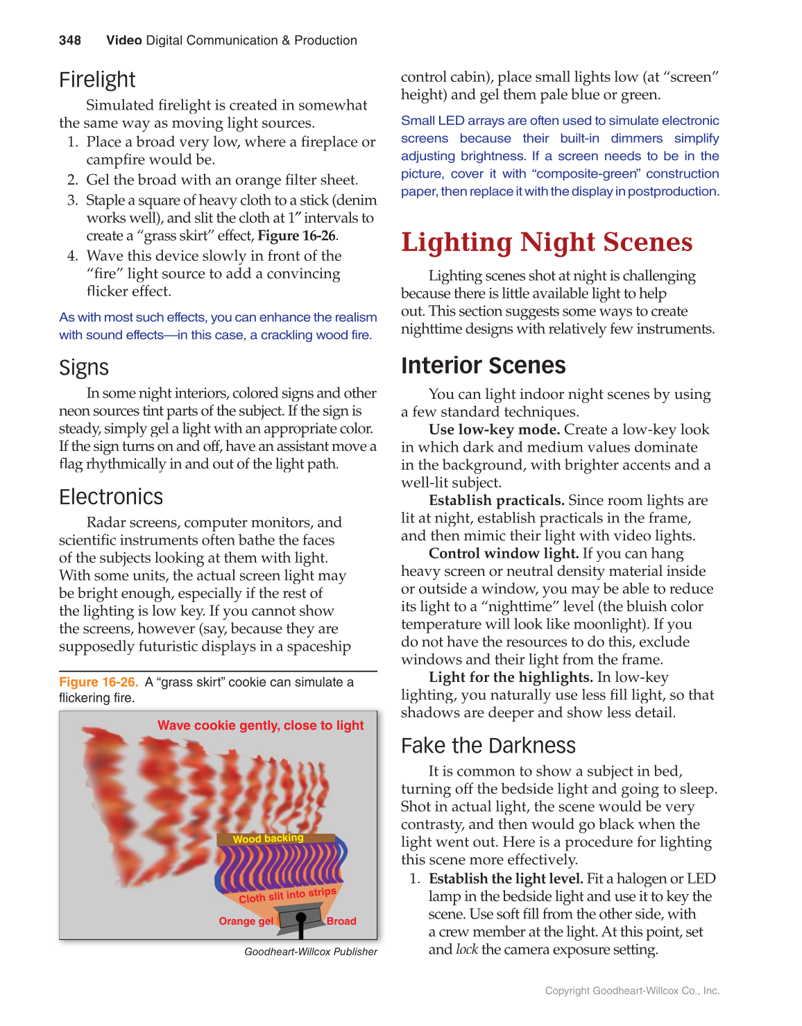 Video: Digital Communication & Production, 4th Edition page 348