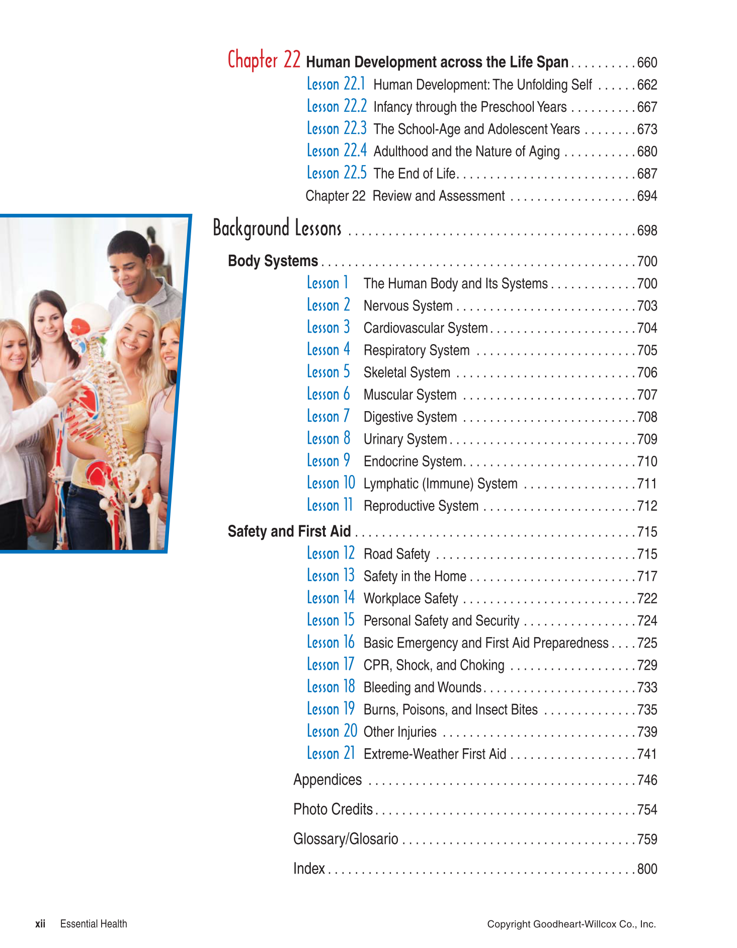 Essential Health, 1st Edition page xii