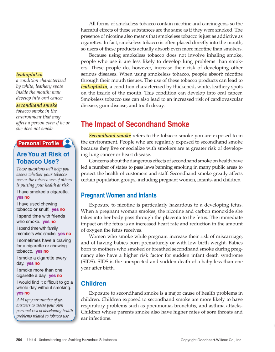 Essential Health, 1st Edition page 264