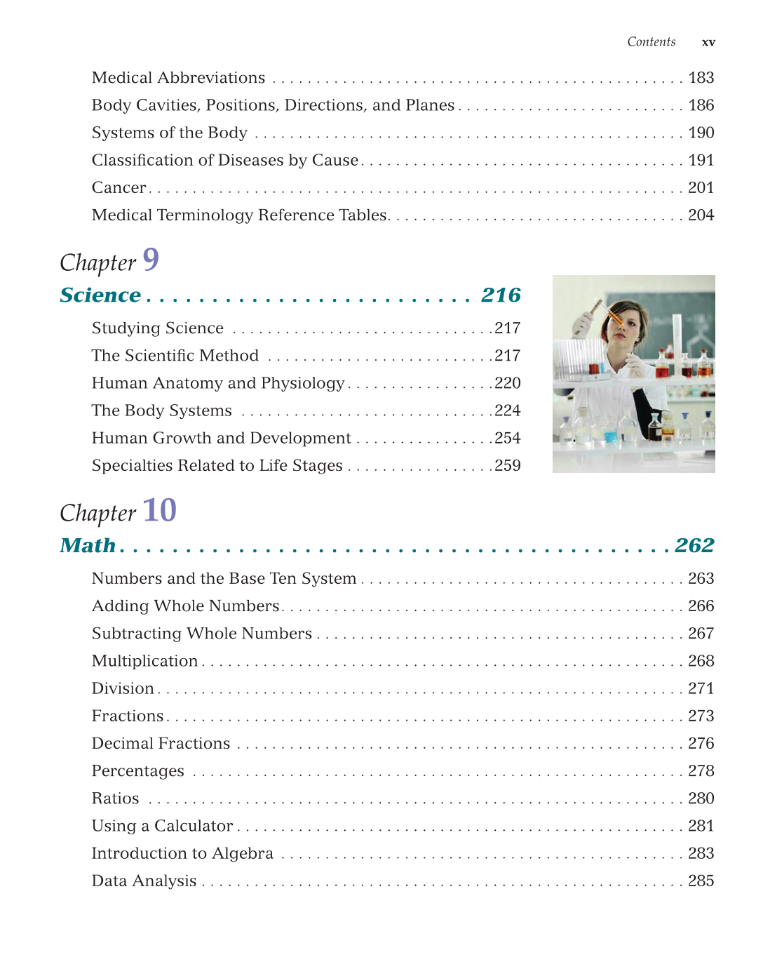 Essential Skills for Health Career Success, 1st Edition page xv