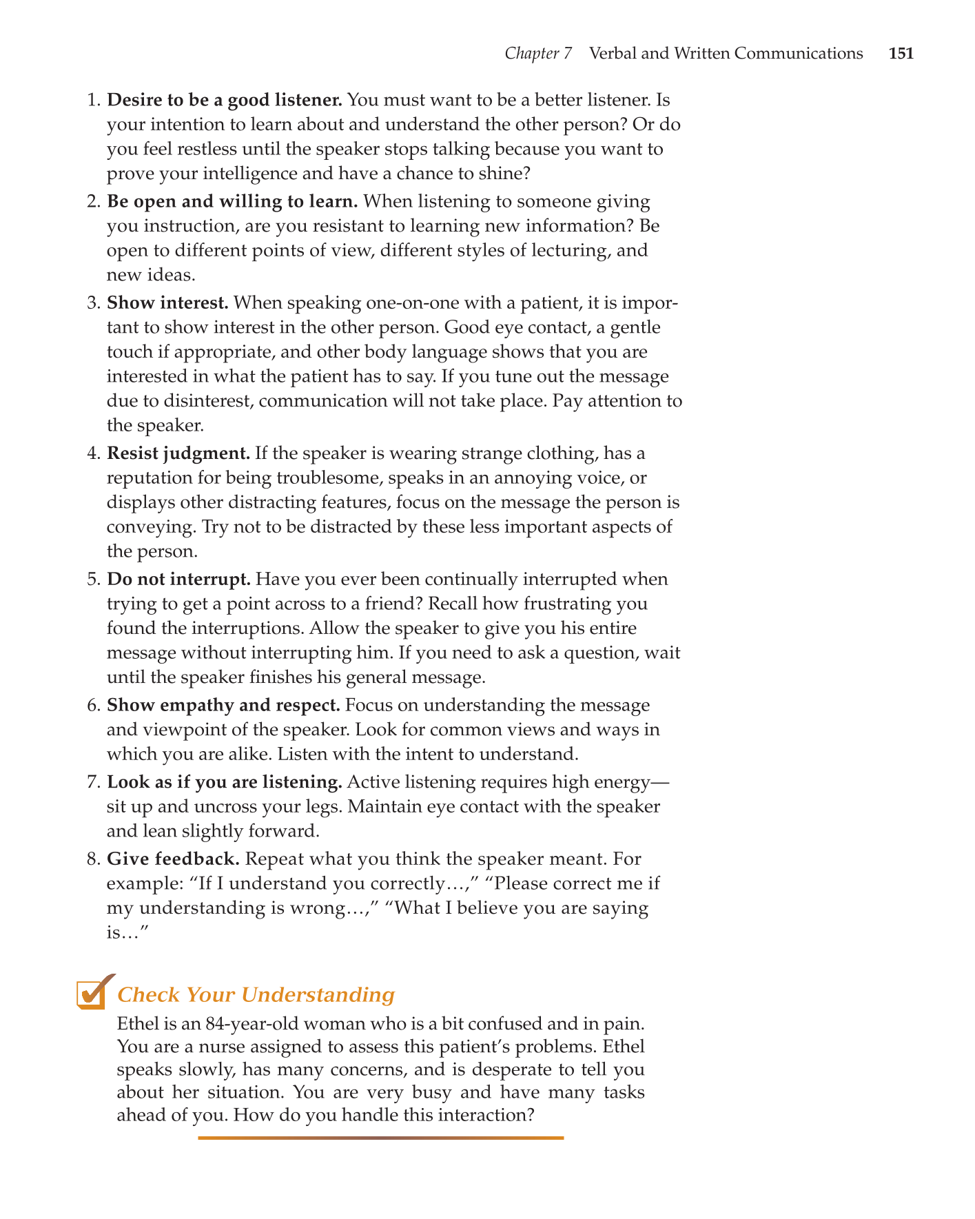 Essential Skills for Health Career Success, 1st Edition page 151