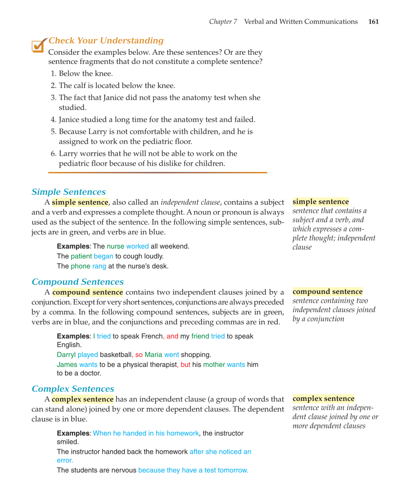 Essential Skills for Health Career Success, 1st Edition page 161