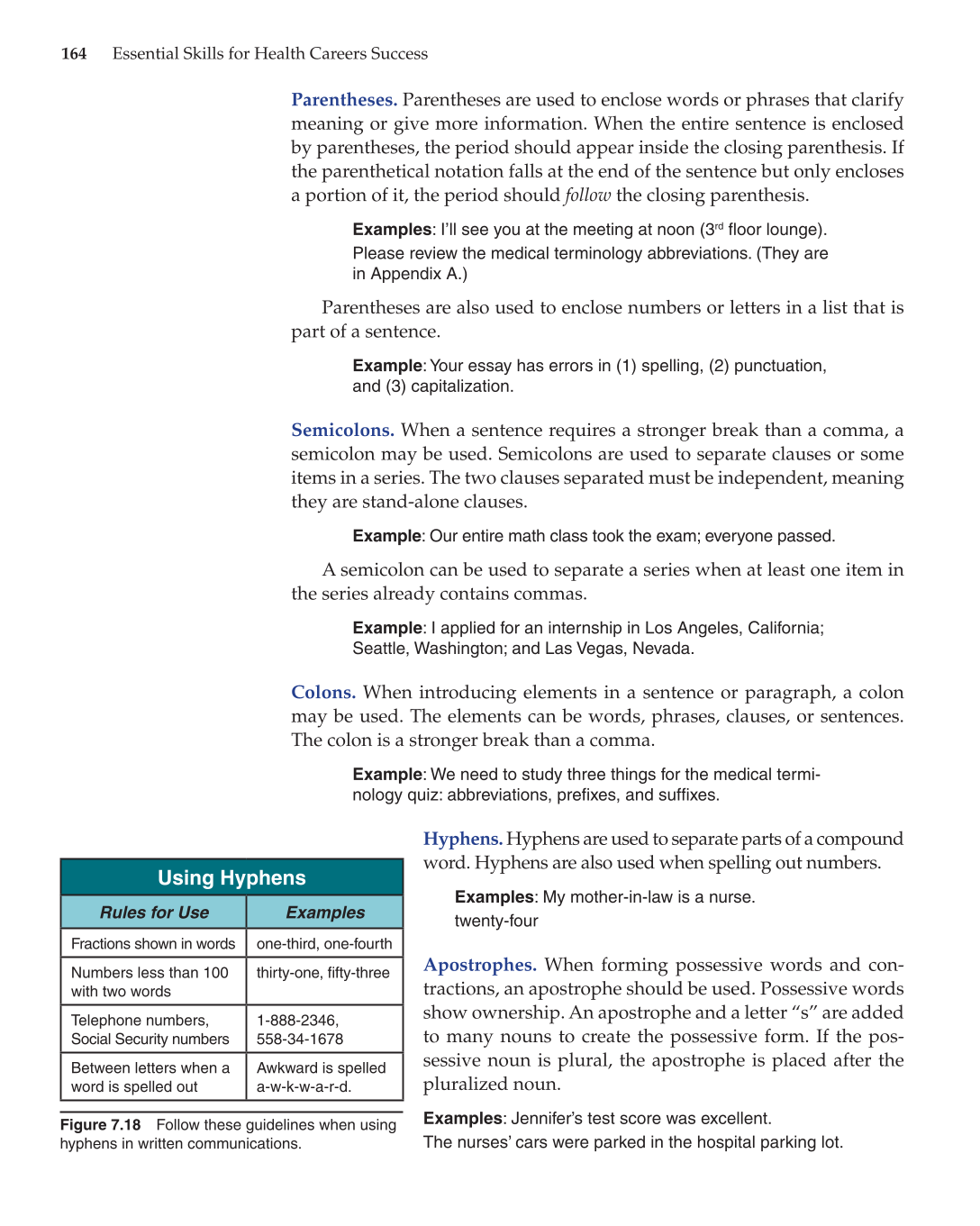 Essential Skills for Health Career Success, 1st Edition page 164