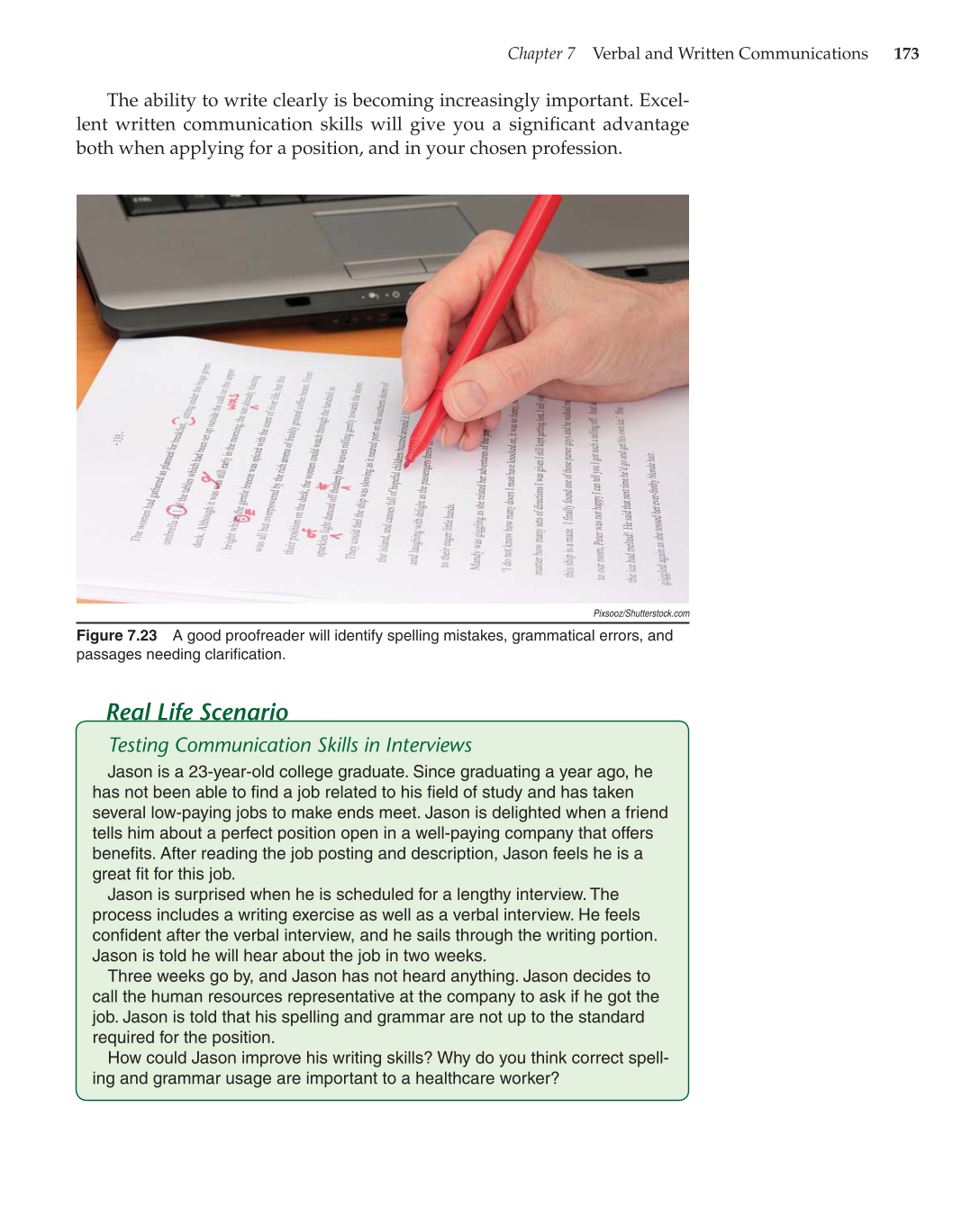 Essential Skills for Health Career Success, 1st Edition page 173