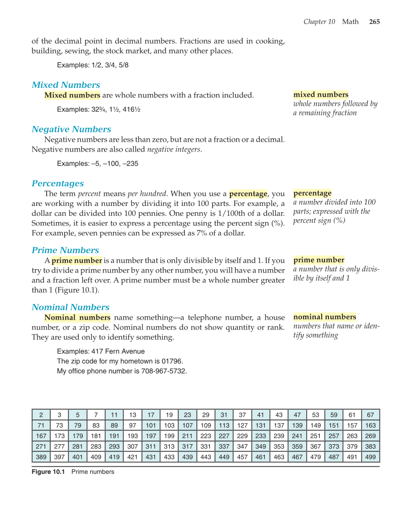 Essential Skills for Health Career Success, 1st Edition page 265