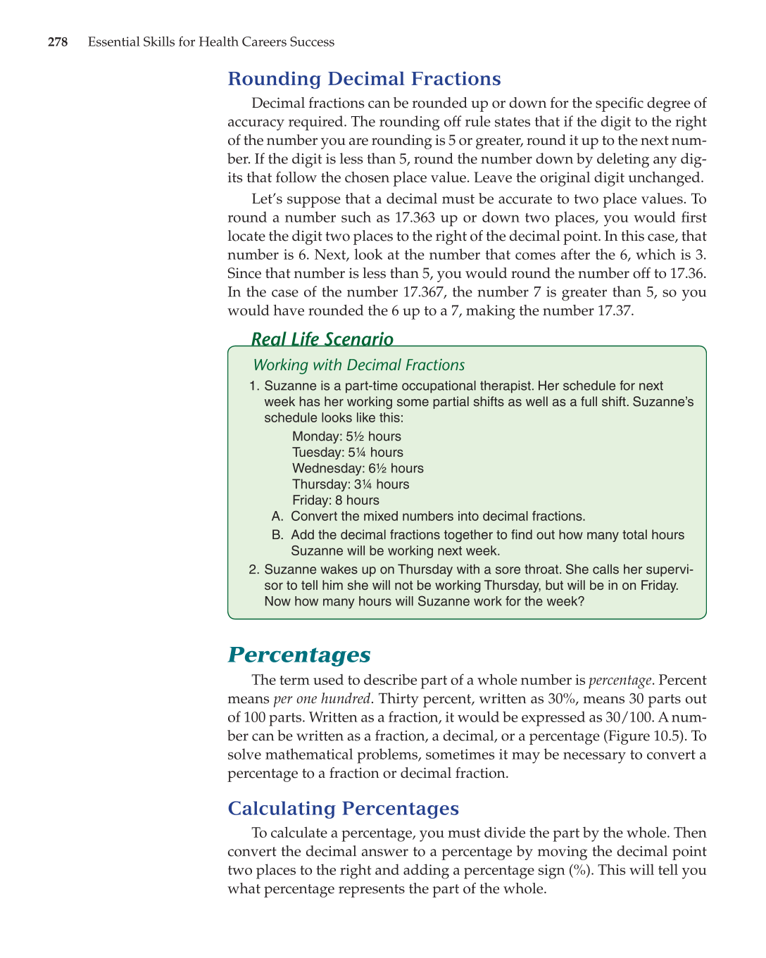 Essential Skills for Health Career Success, 1st Edition page 278