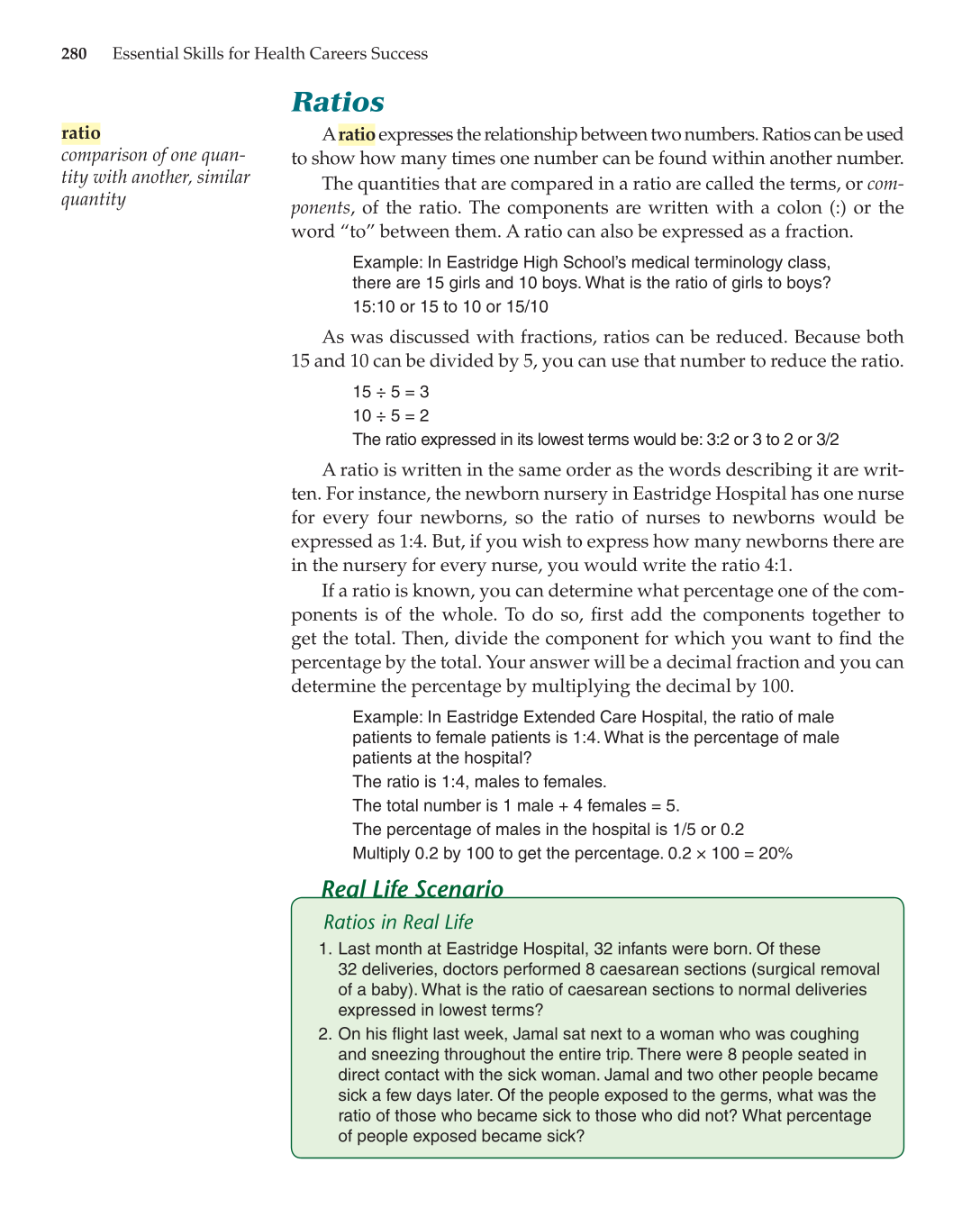 Essential Skills for Health Career Success, 1st Edition page 280