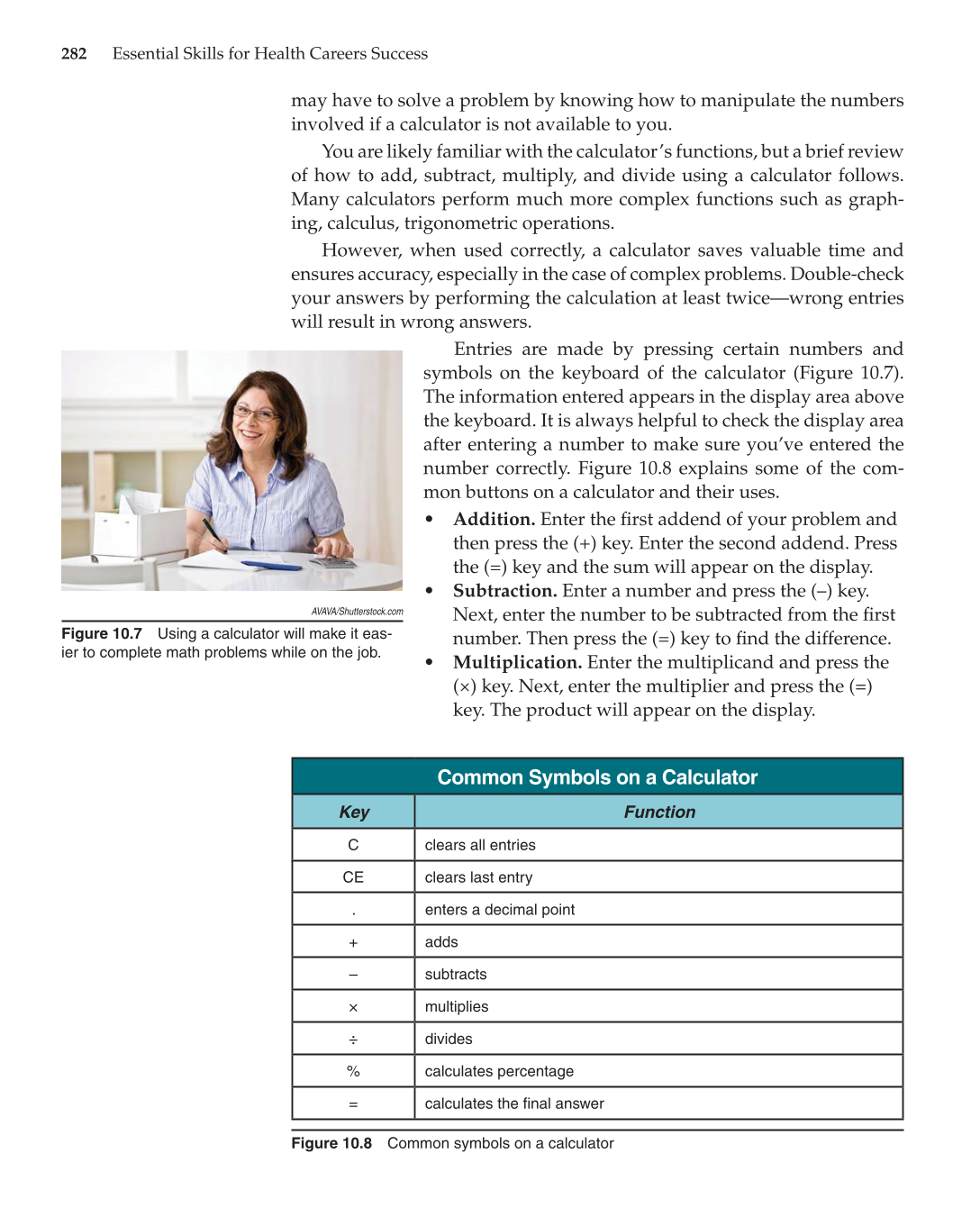 Essential Skills for Health Career Success, 1st Edition page 282