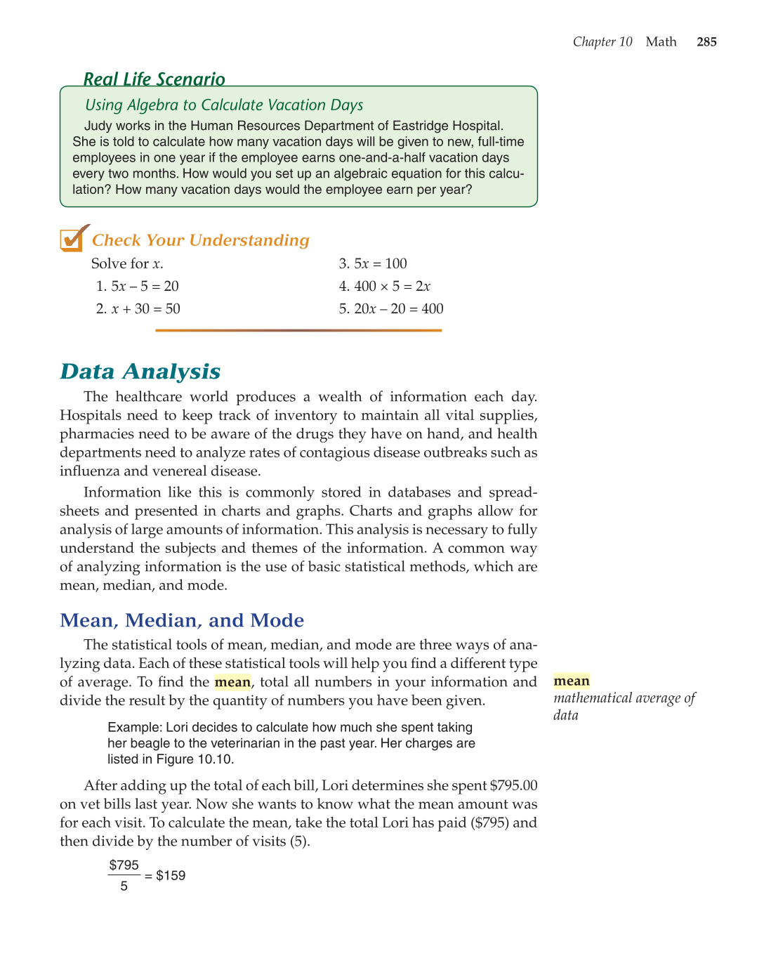 Essential Skills for Health Career Success, 1st Edition page 285