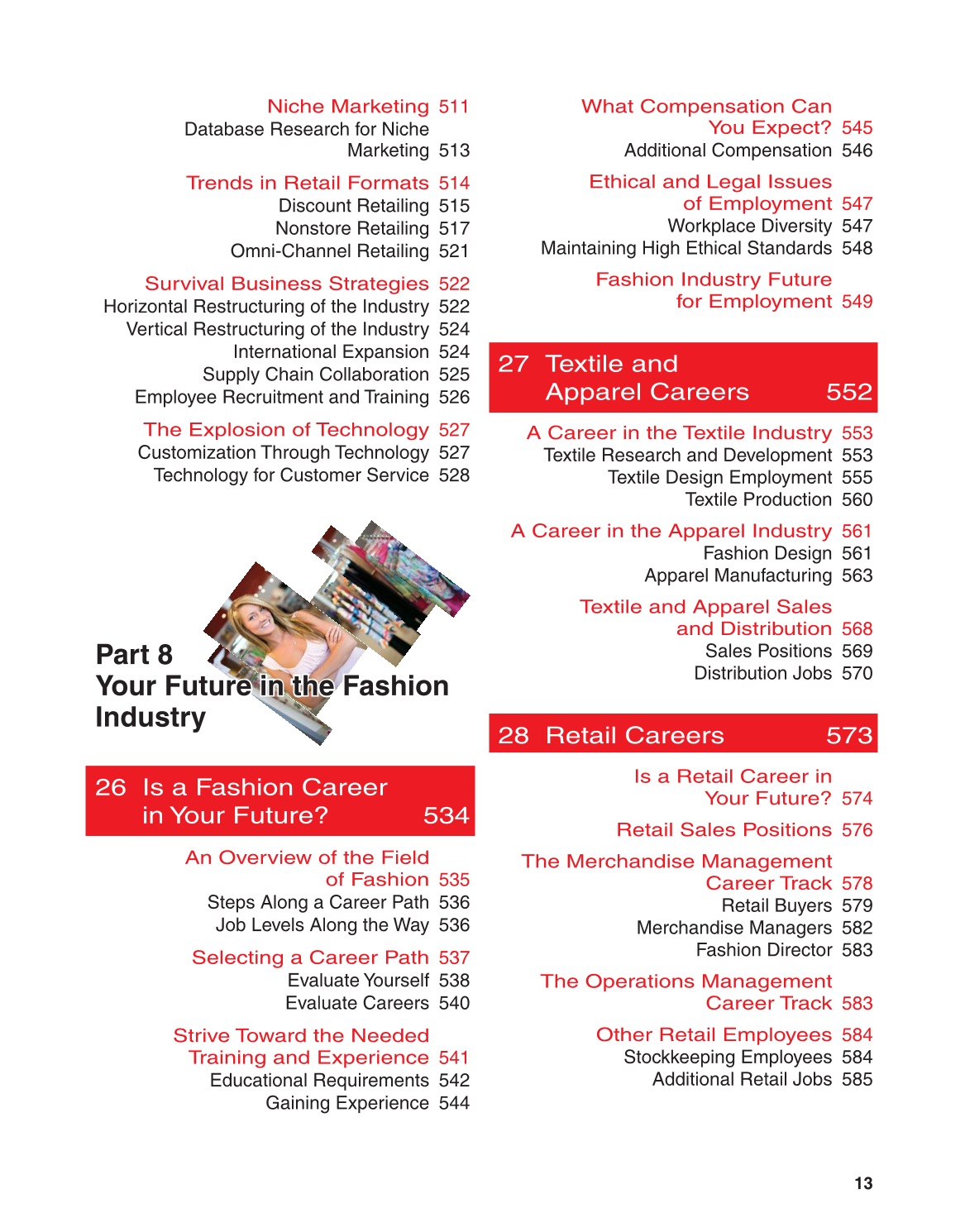 Fashion Marketing & Merchandising, 4th Edition page 13