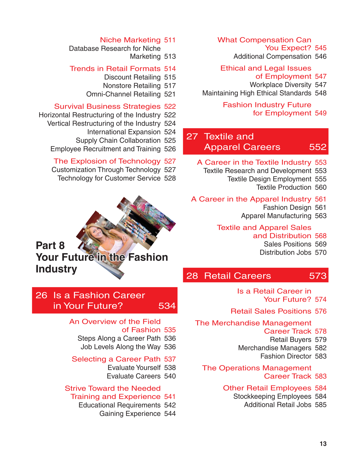 Fashion Marketing & Merchandising, 4th Edition page 13