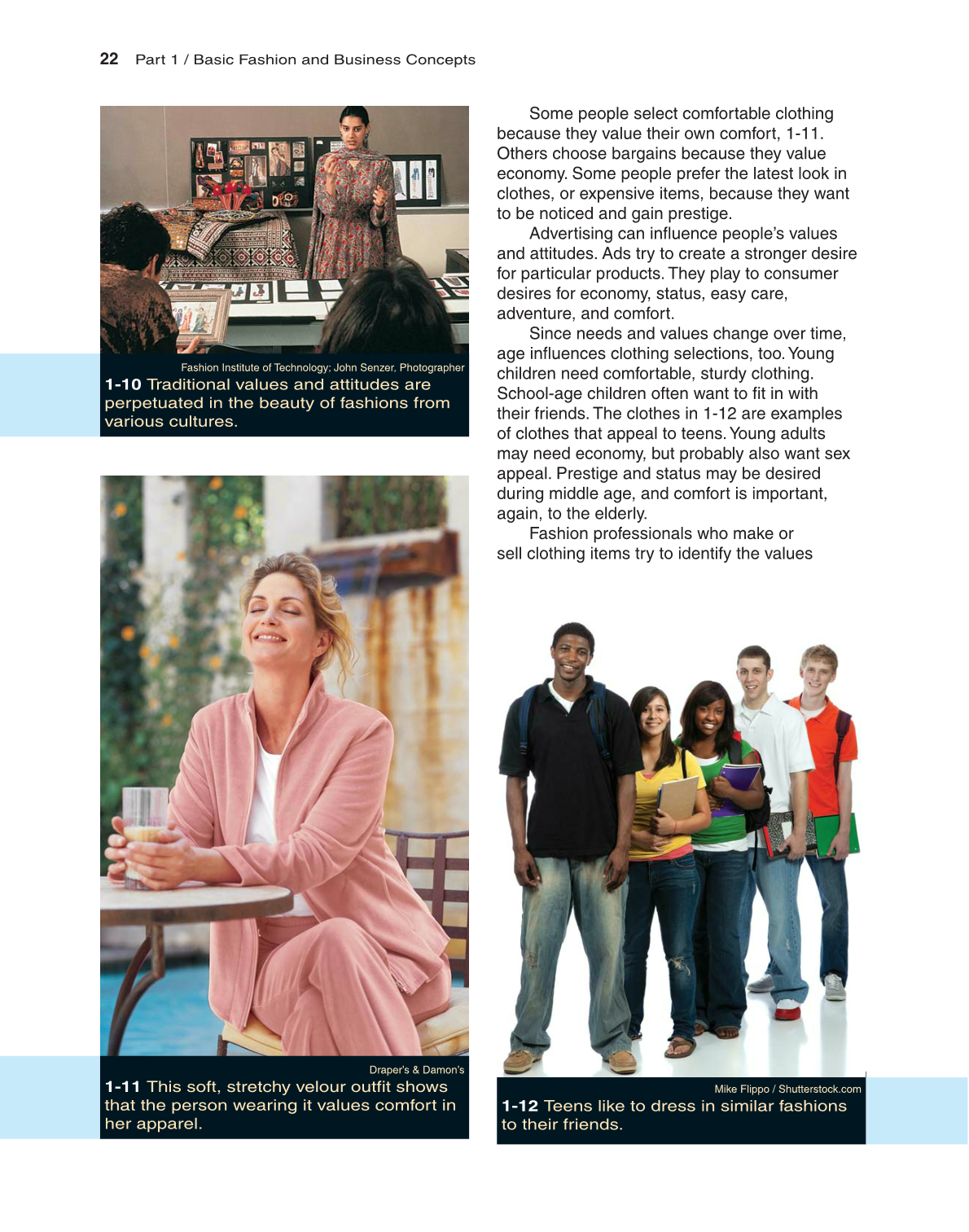 Fashion Marketing & Merchandising, 4th Edition page 22