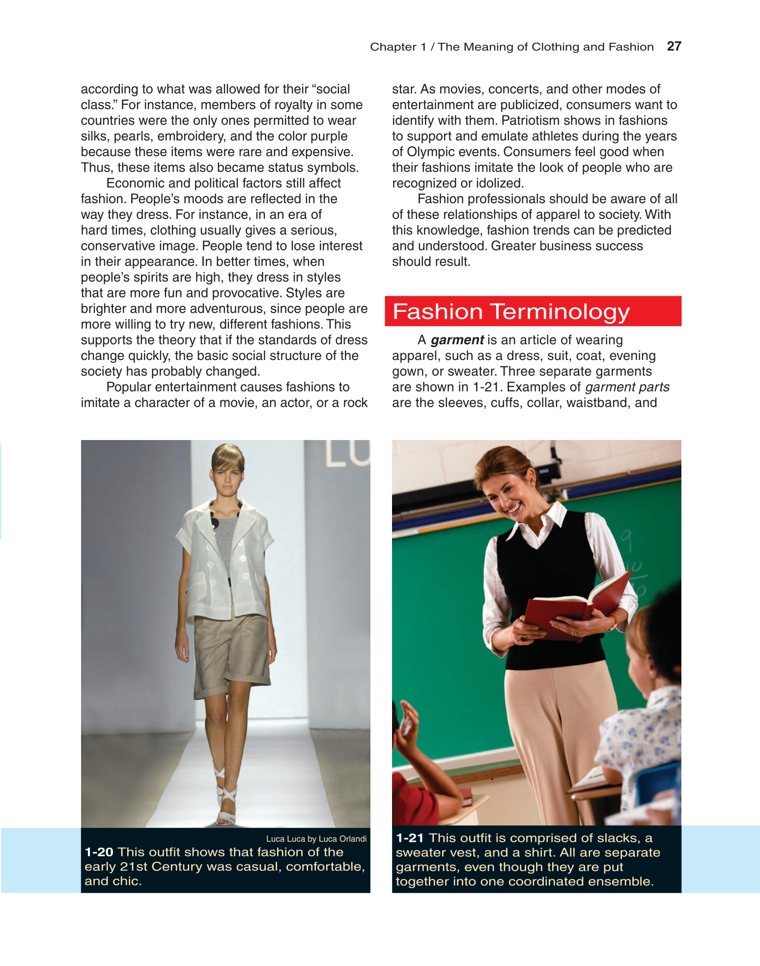 Fashion Marketing & Merchandising, 4th Edition page 27
