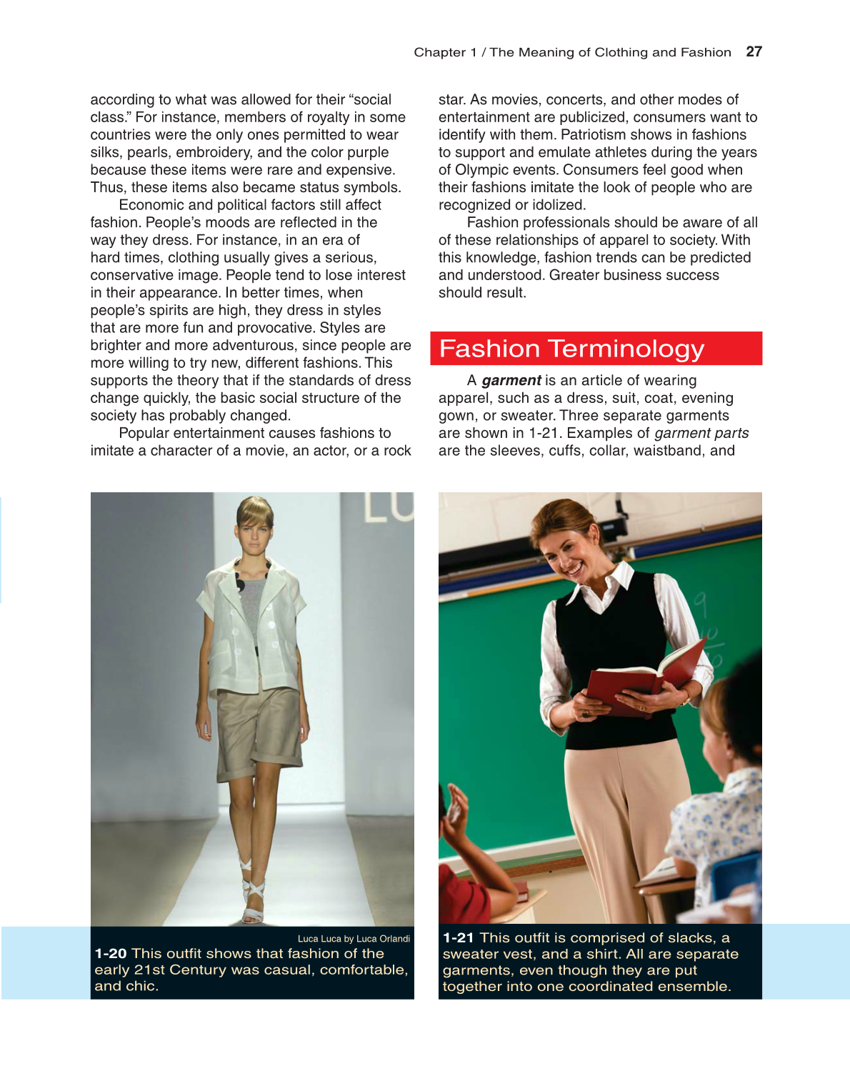 Fashion Marketing & Merchandising, 4th Edition page 27